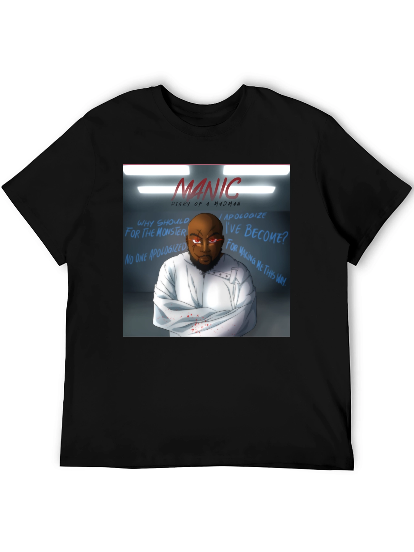 Manic Diary of a Madman Graphic T-Shirt