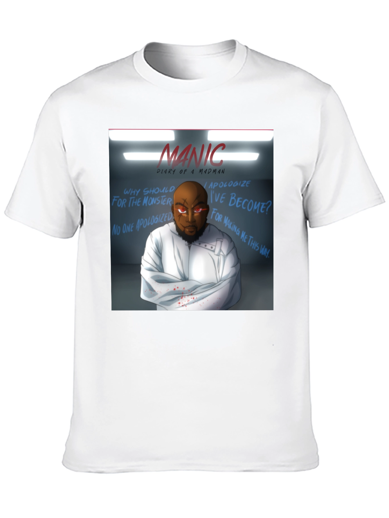 Manic Diary of a Madman Graphic T-Shirt