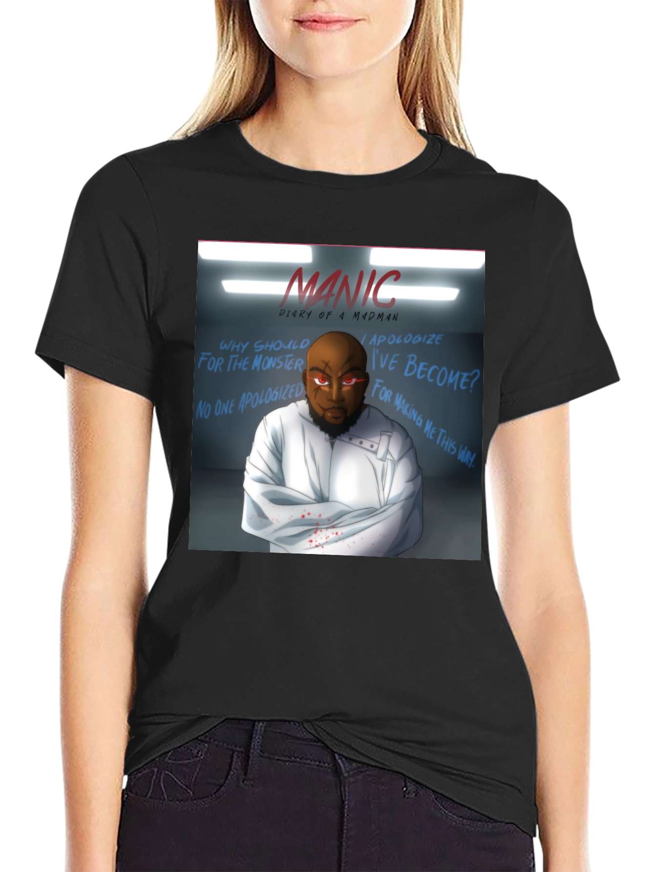 Manic Diary of a Madman Graphic T-Shirt