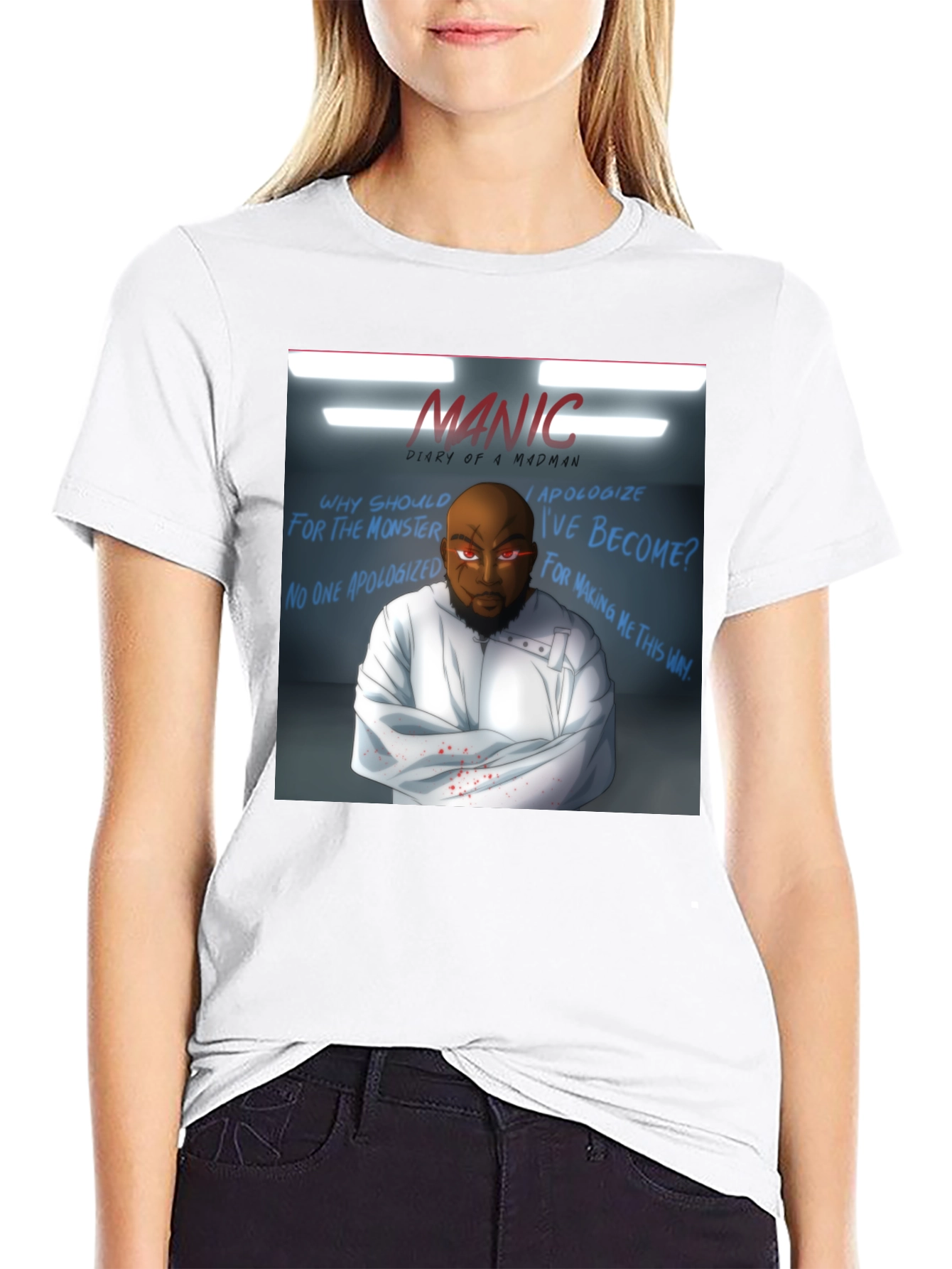 Manic Diary of a Madman Graphic T-Shirt