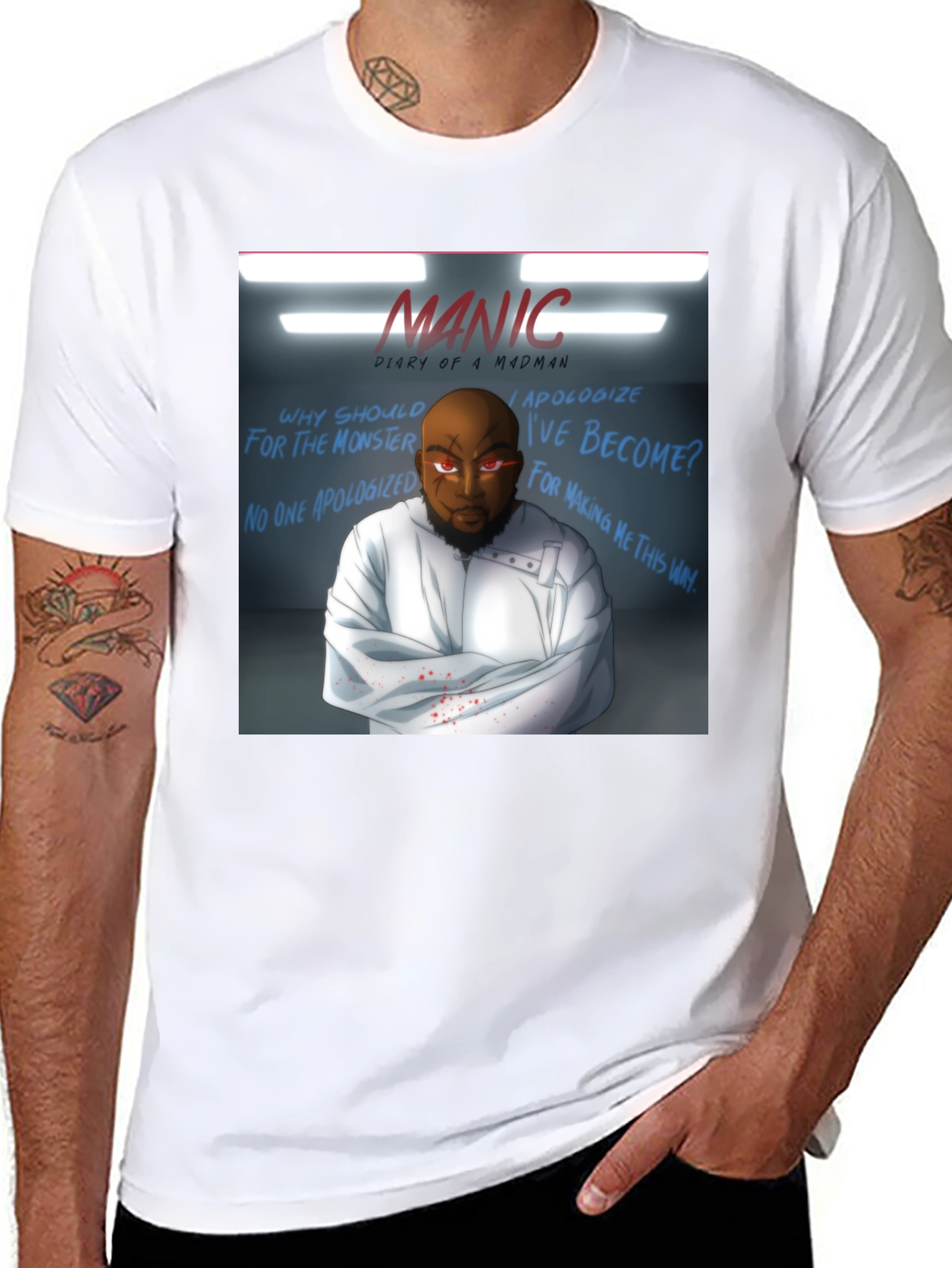 Manic Diary of a Madman Graphic T-Shirt