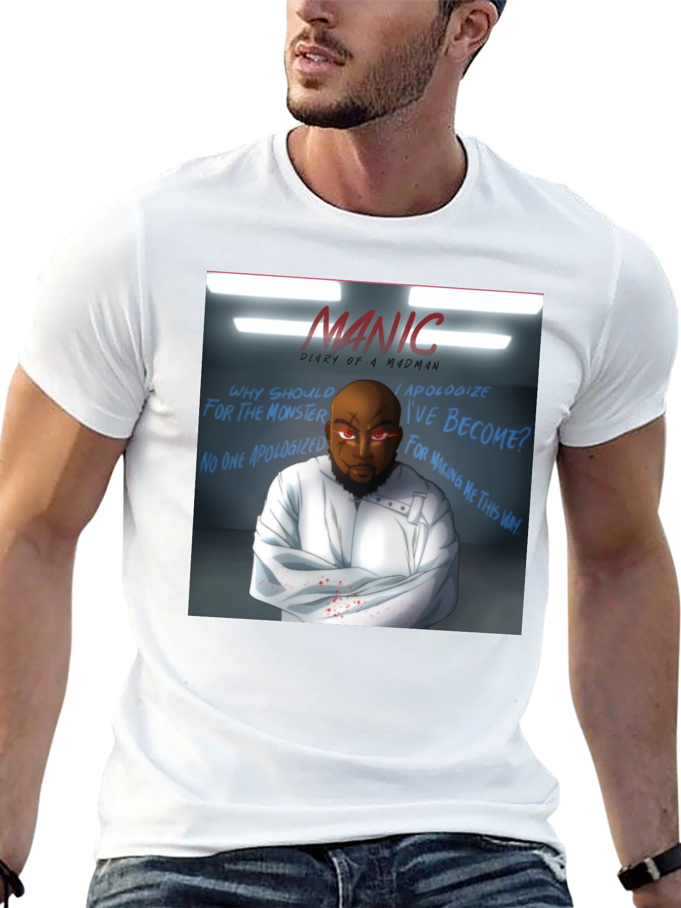 Manic Diary of a Madman Graphic T-Shirt