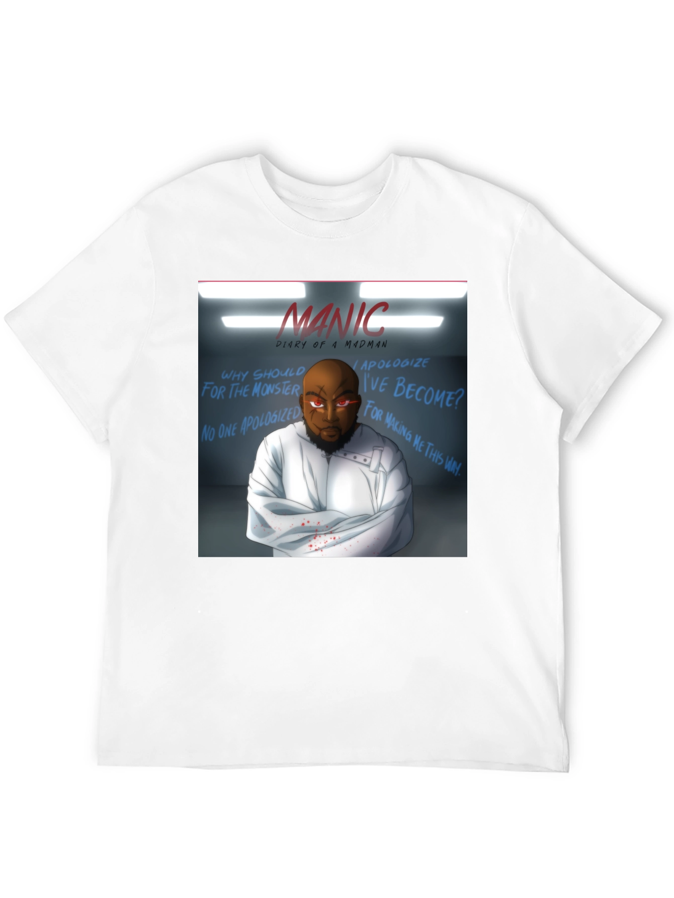 Manic Diary of a Madman Graphic T-Shirt