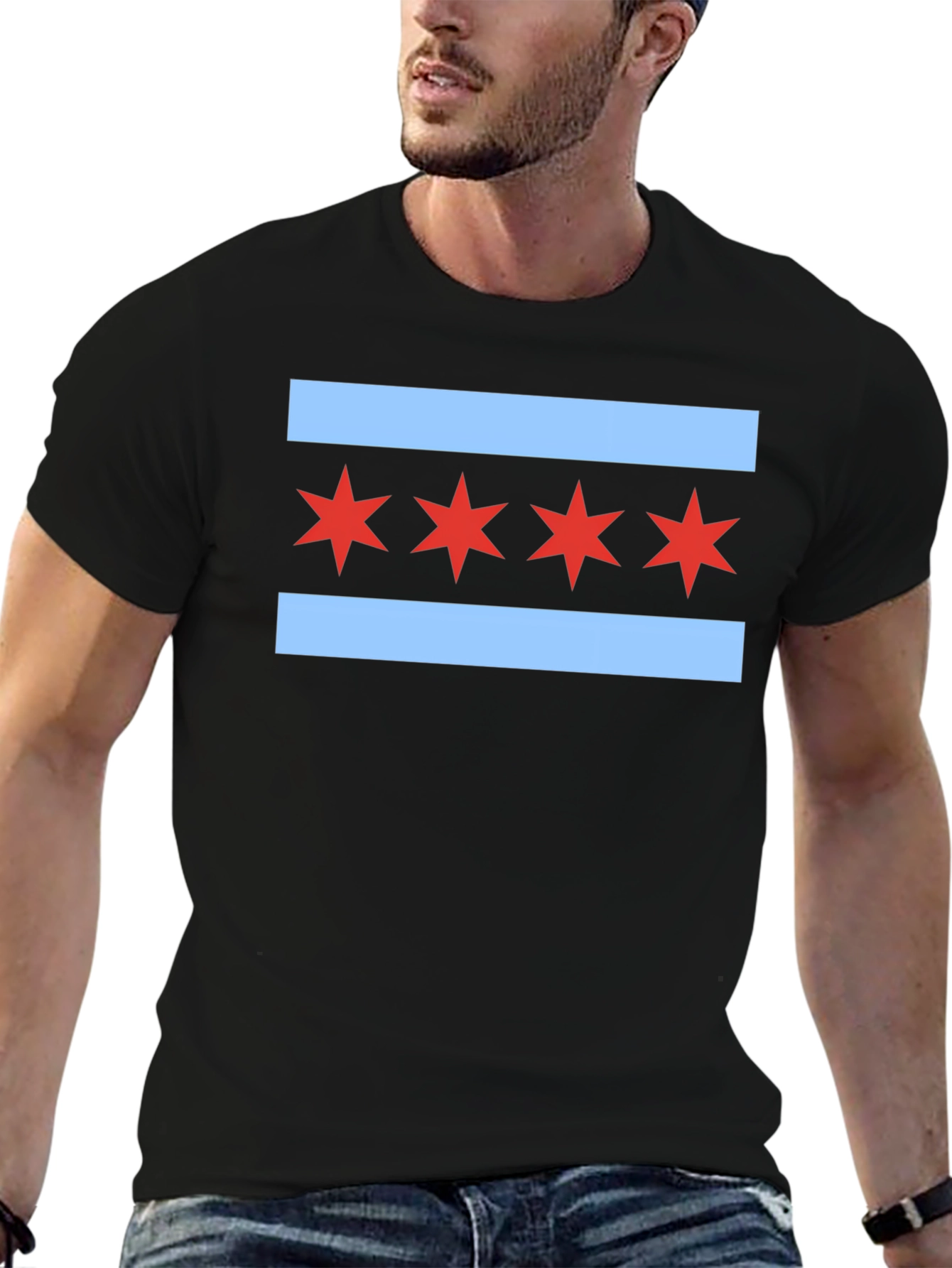Chicago Flag Graphic Tee - City Pride T-Shirt