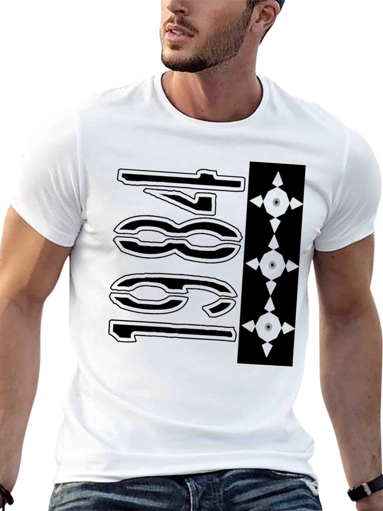 Abstract Graphic T-Shirt - Modern Streetwear Style