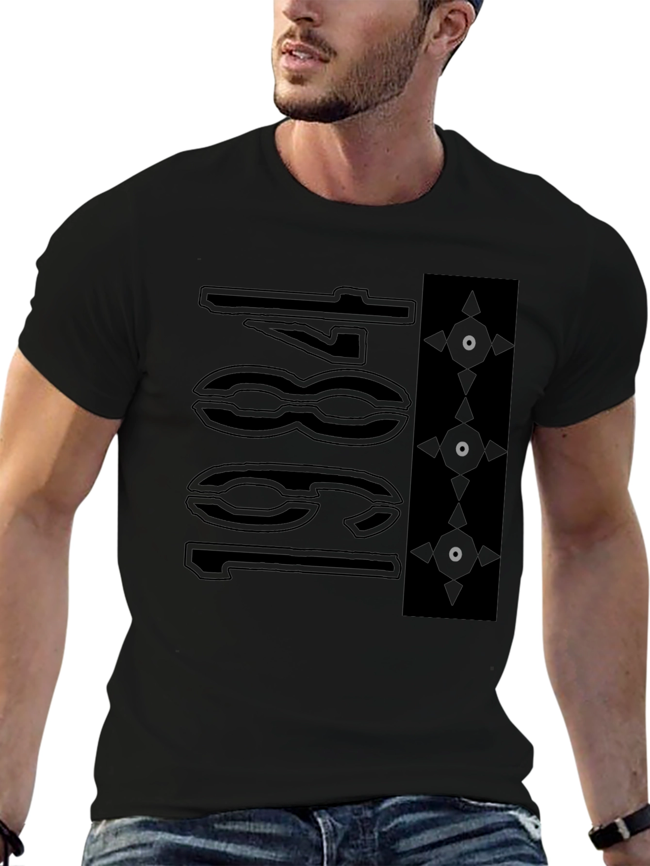 Abstract Graphic T-Shirt - Modern Streetwear Style