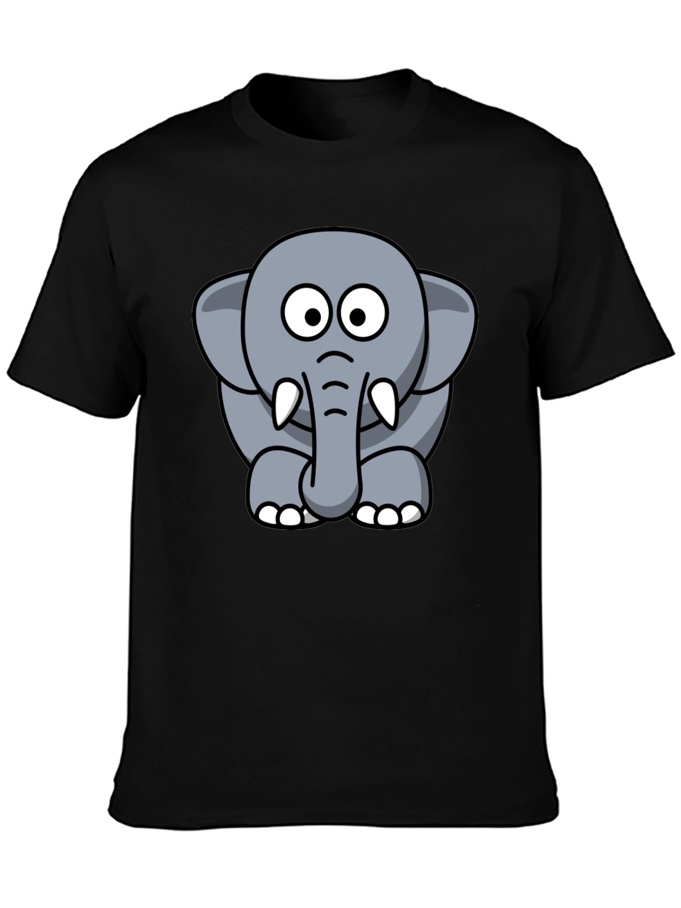 Cute Cartoon Elephant Graphic Tee