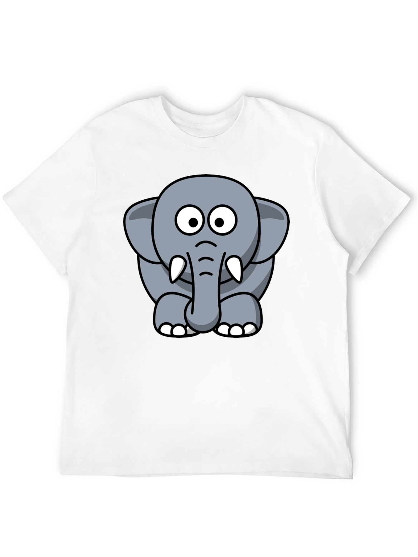 Cute Cartoon Elephant Graphic Tee