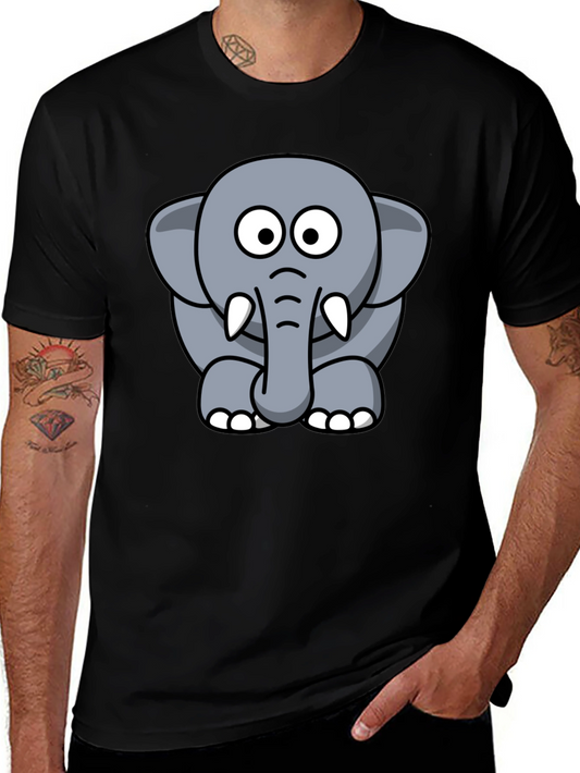 Cute Cartoon Elephant Graphic Tee