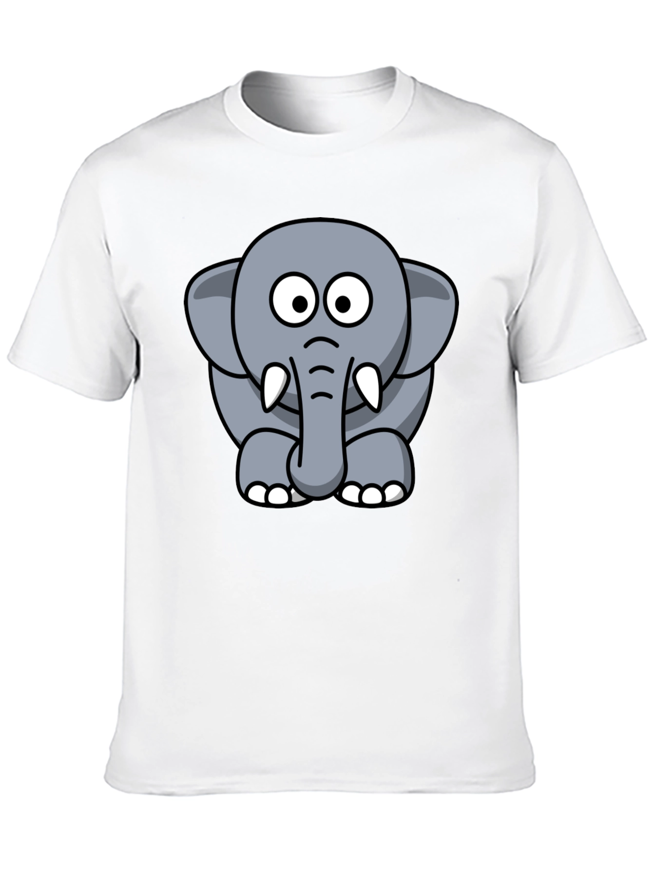 Cute Cartoon Elephant Graphic Tee