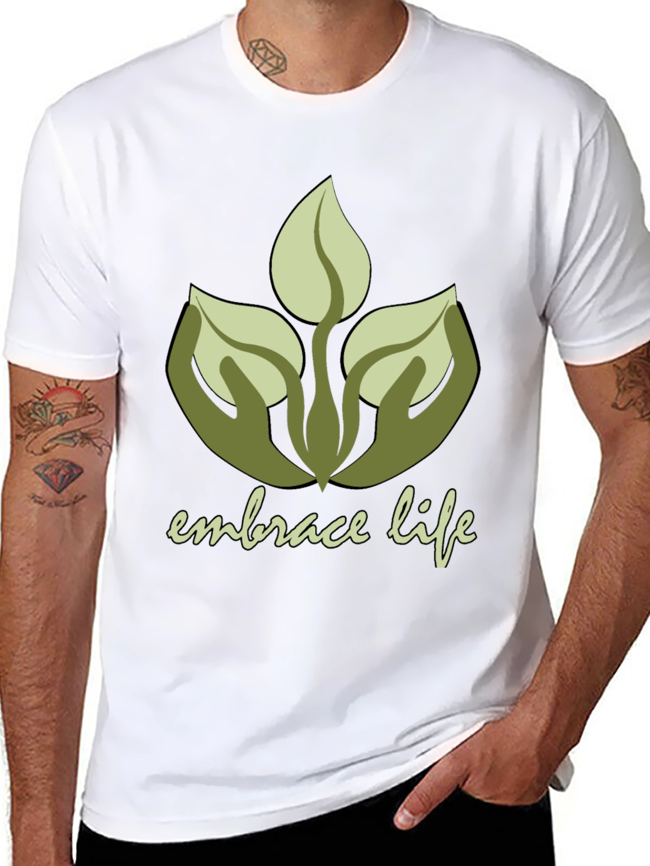 Embrace Life Graphic Tee - Nature Lover Shirt