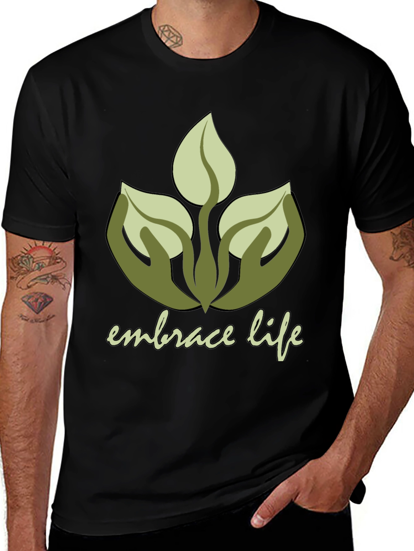 Embrace Life Graphic Tee - Nature Lover Shirt