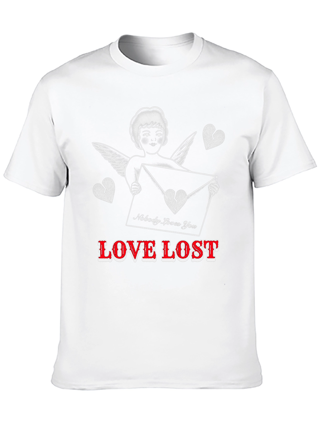 Love Lost Graphic Tee - Heartbreak Cupid T-Shirt