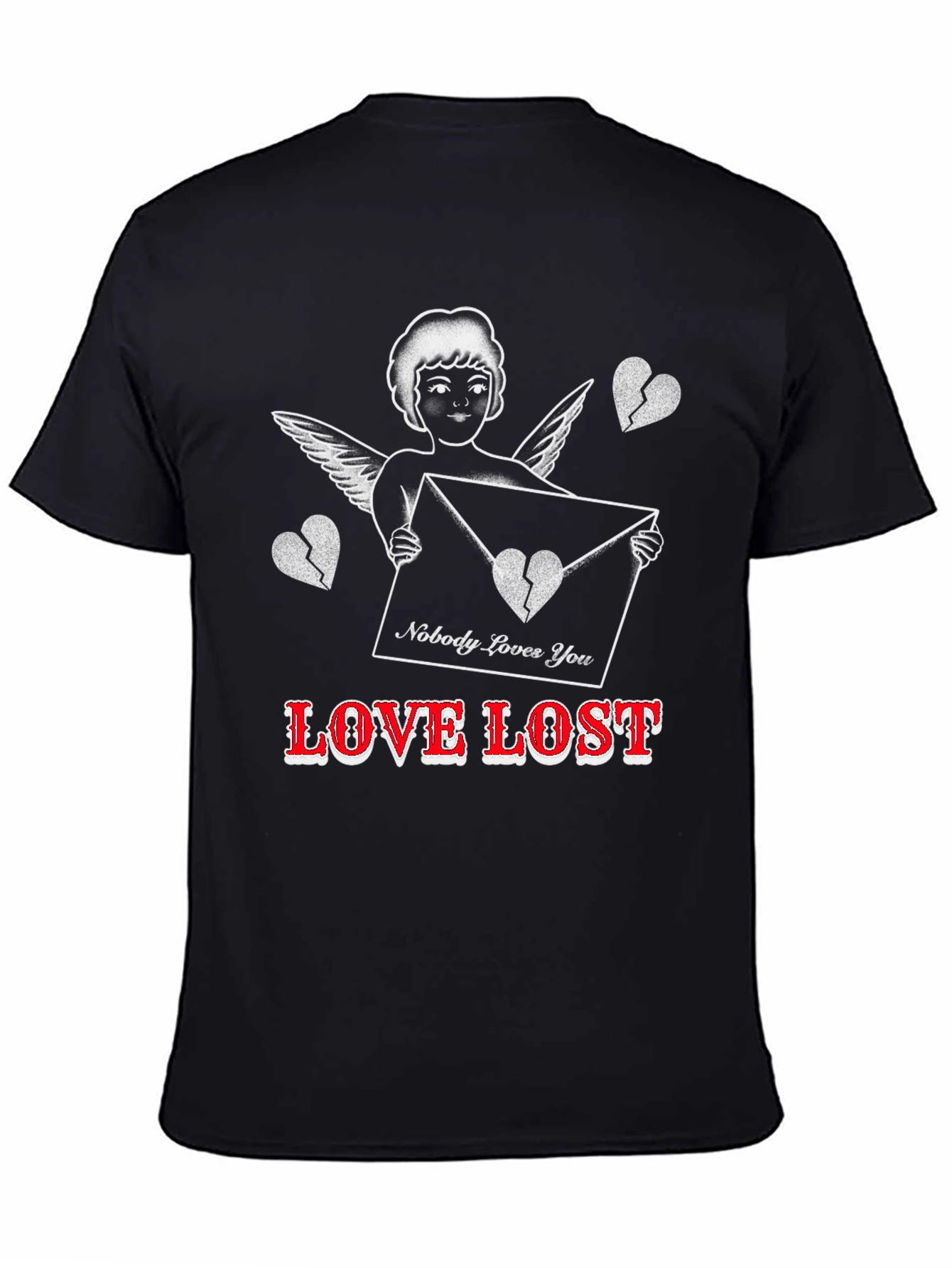 Love Lost Graphic Tee - Heartbreak Cupid T-Shirt