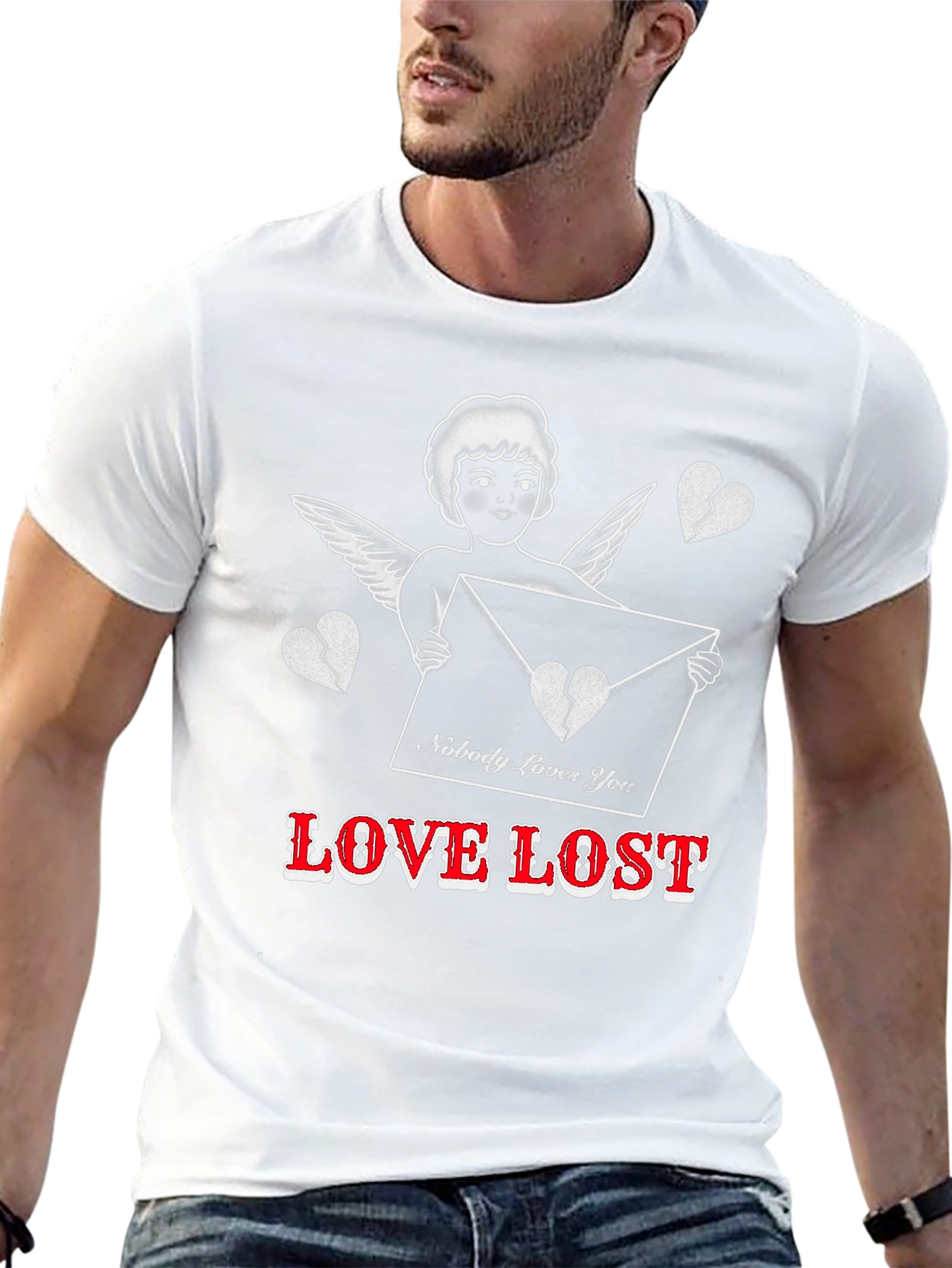 Love Lost Graphic Tee - Heartbreak Cupid T-Shirt