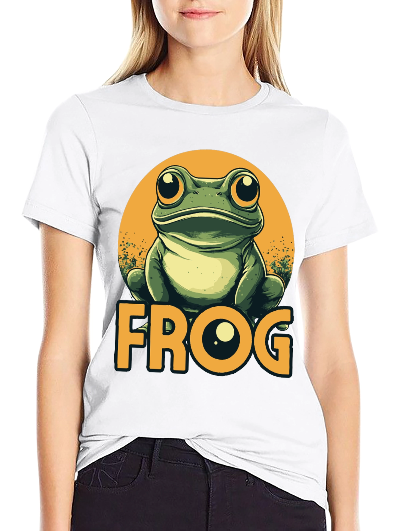 Frog Graphic T-Shirt - Mens Crew Neck Tee