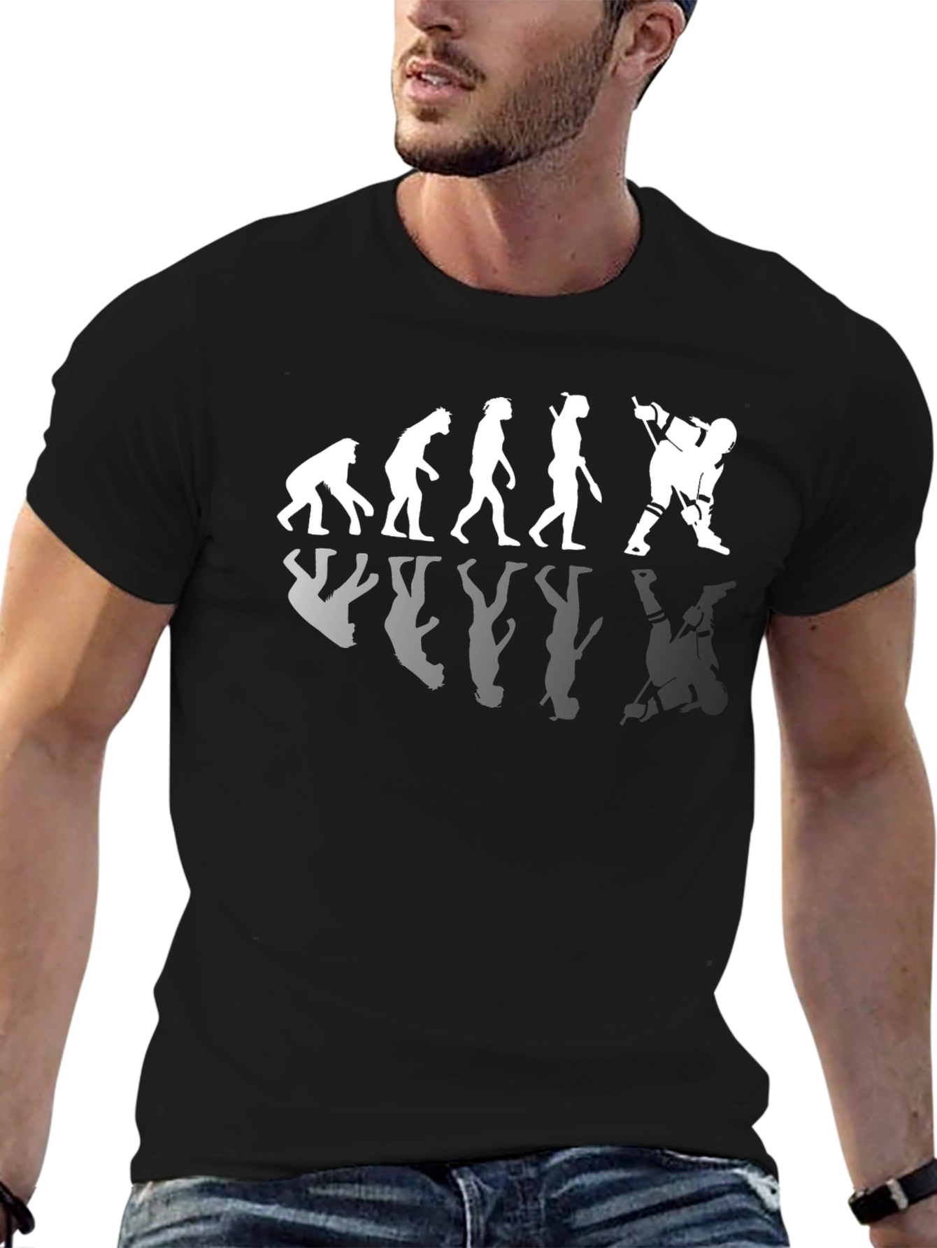 Hockey Evolution T-Shirt - Funny Graphic Tee