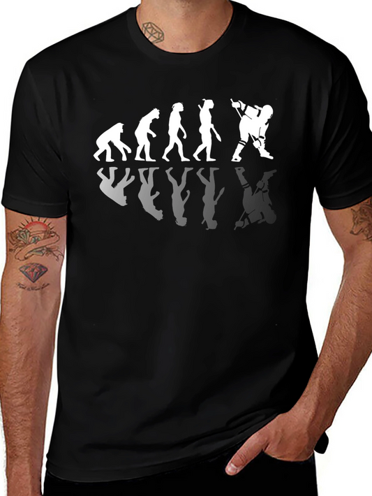 Hockey Evolution T-Shirt - Funny Graphic Tee
