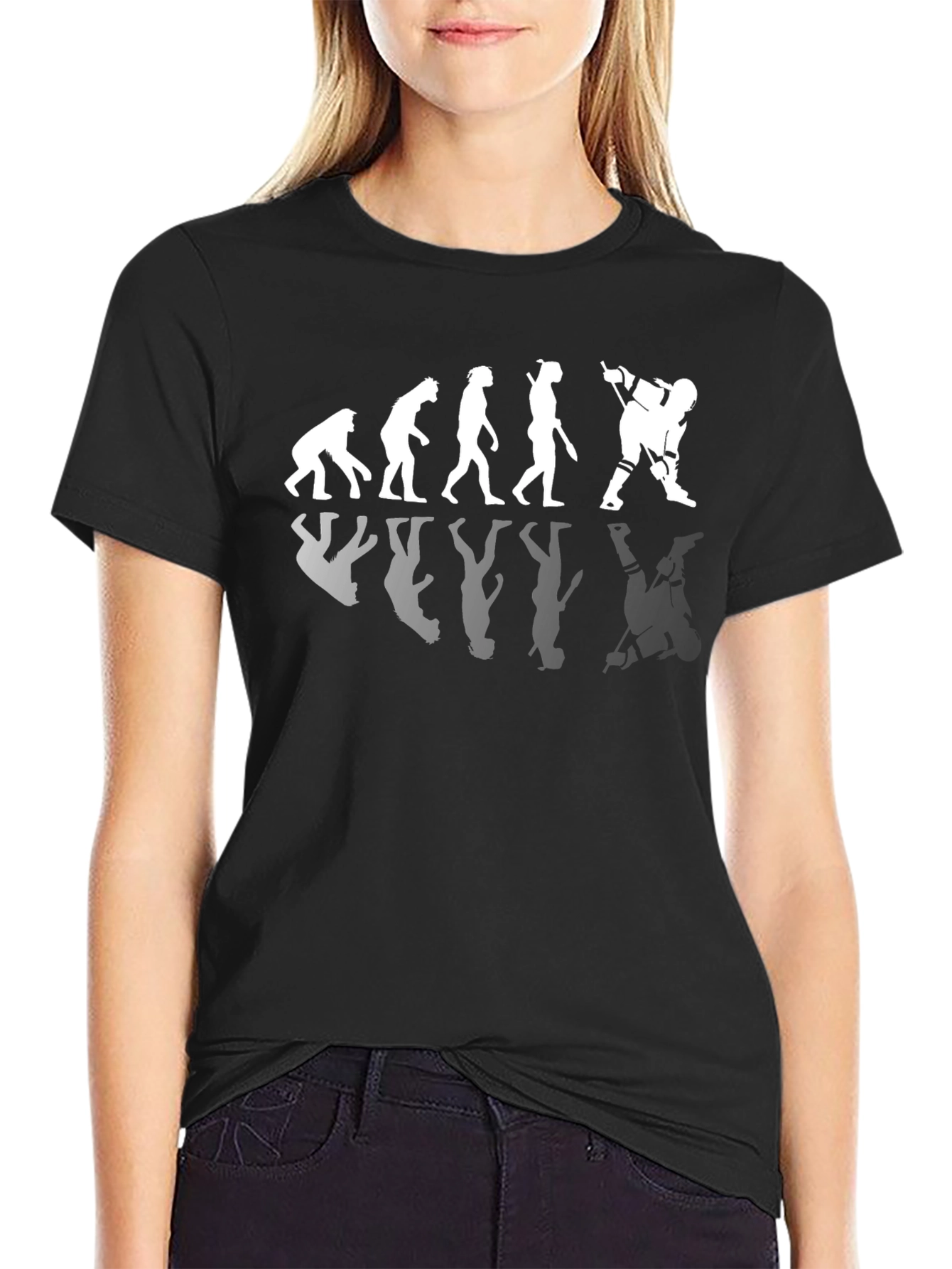 Hockey Evolution T-Shirt - Funny Graphic Tee