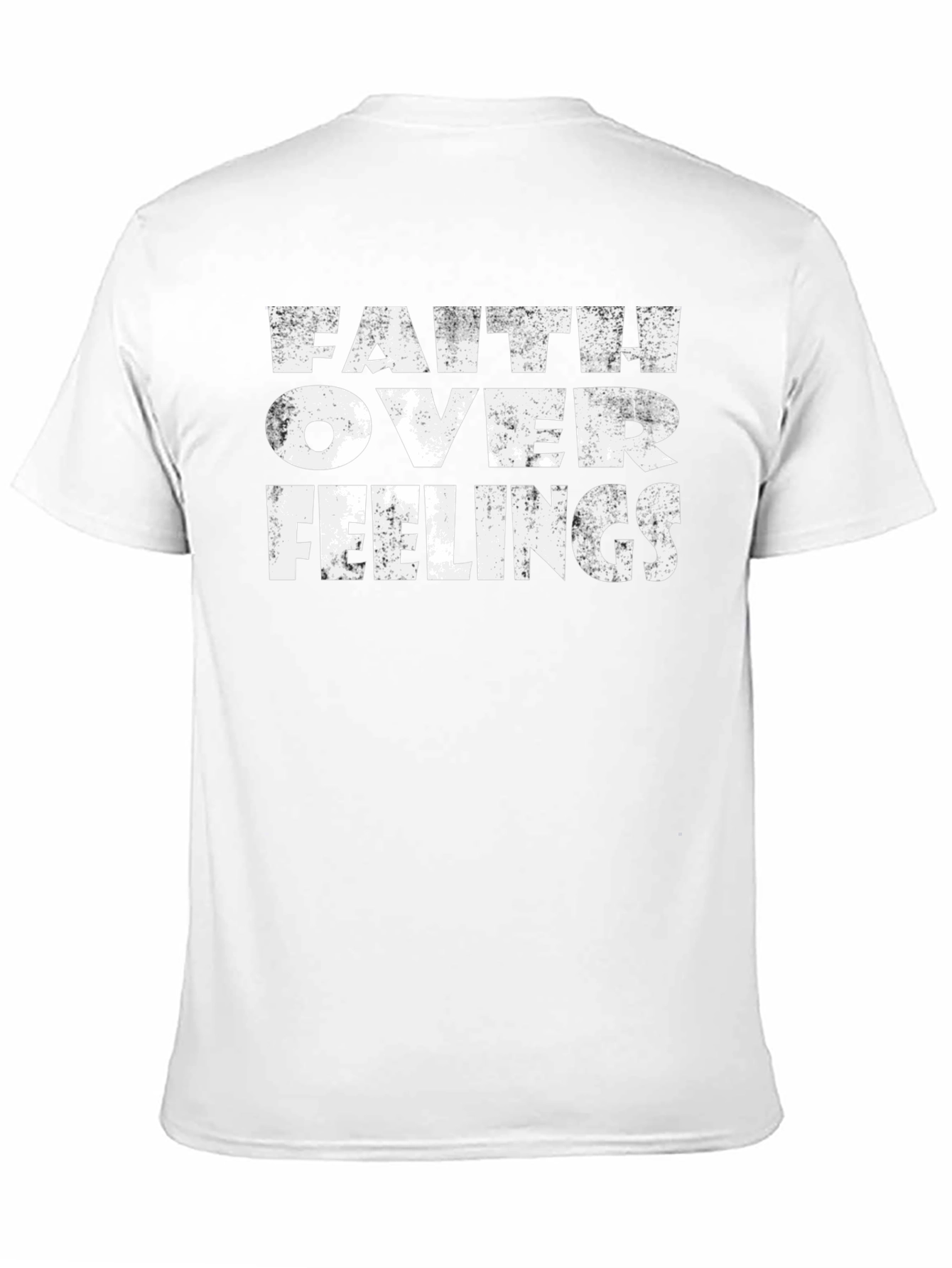 Faith Over Feelings Graphic Tee - Black