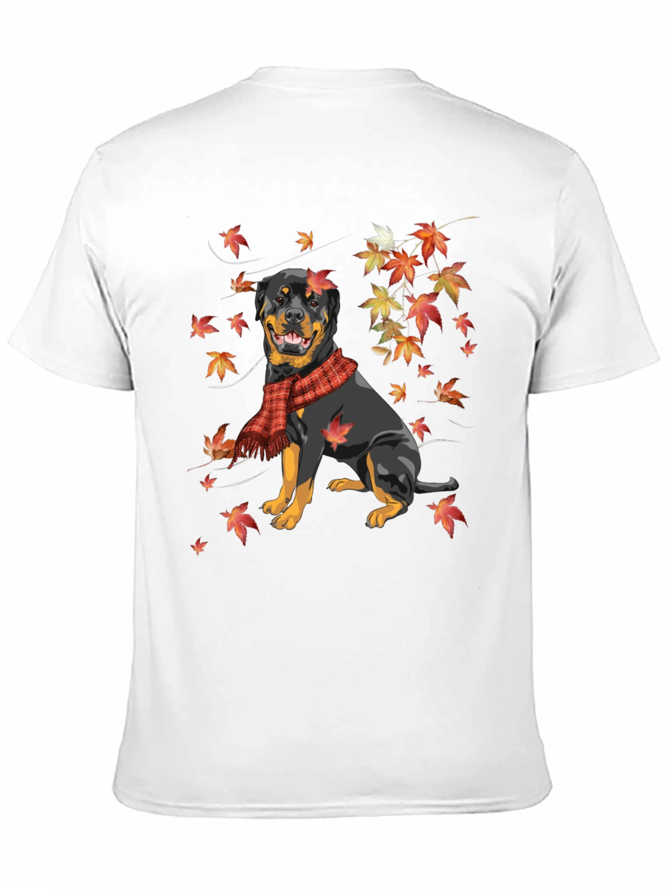Rottweiler Autumn Leaves T-Shirt