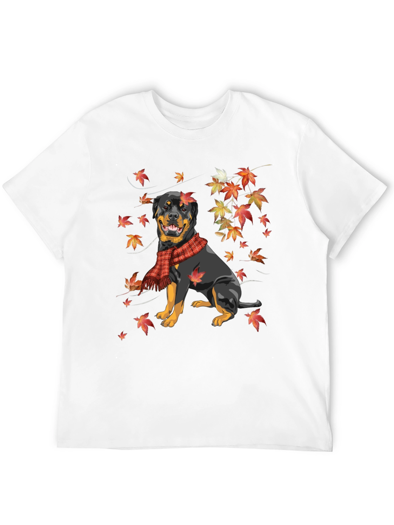 Rottweiler Autumn Leaves T-Shirt