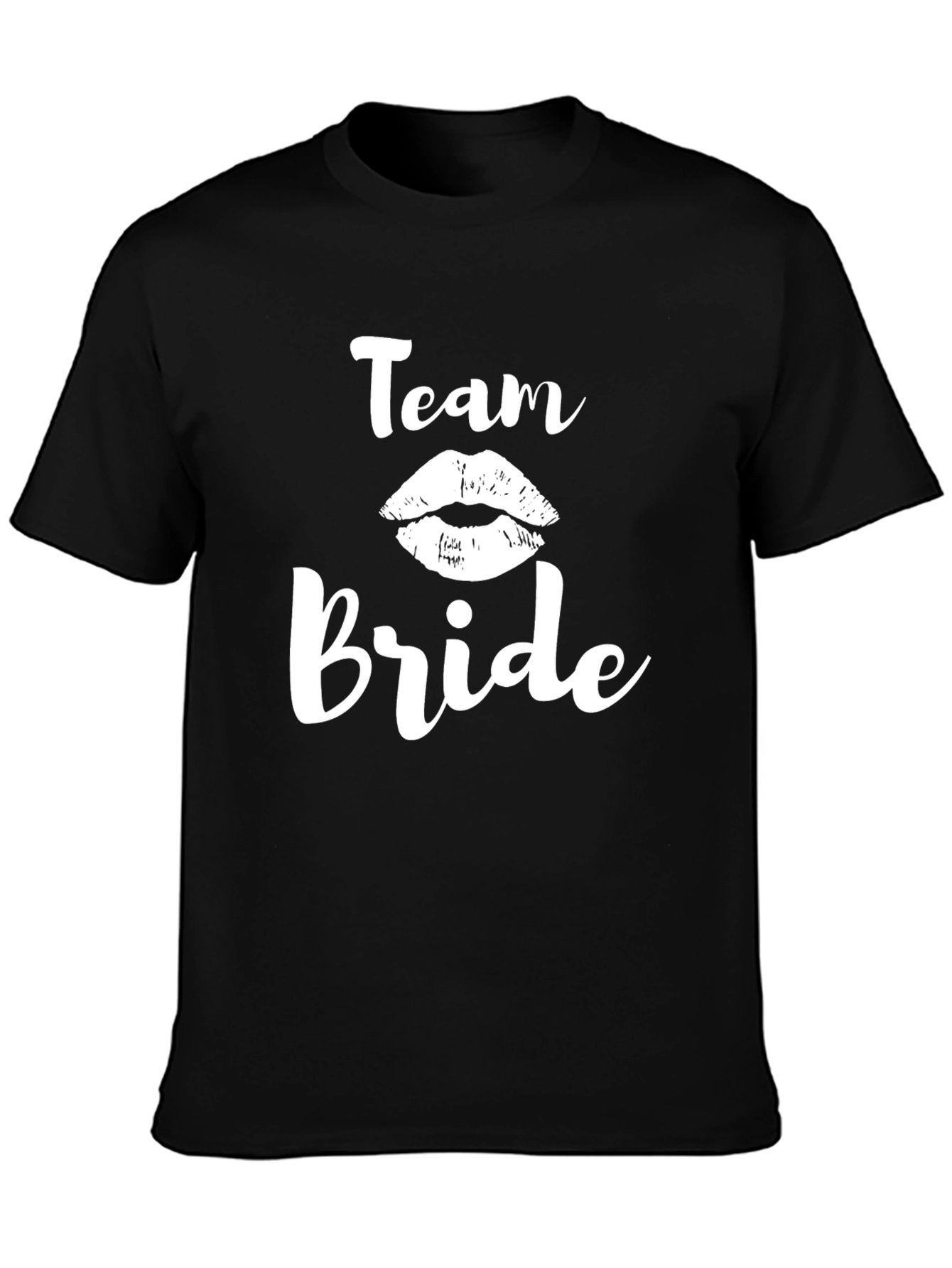 Team Bride T-Shirt - Black Bridal Party Tee