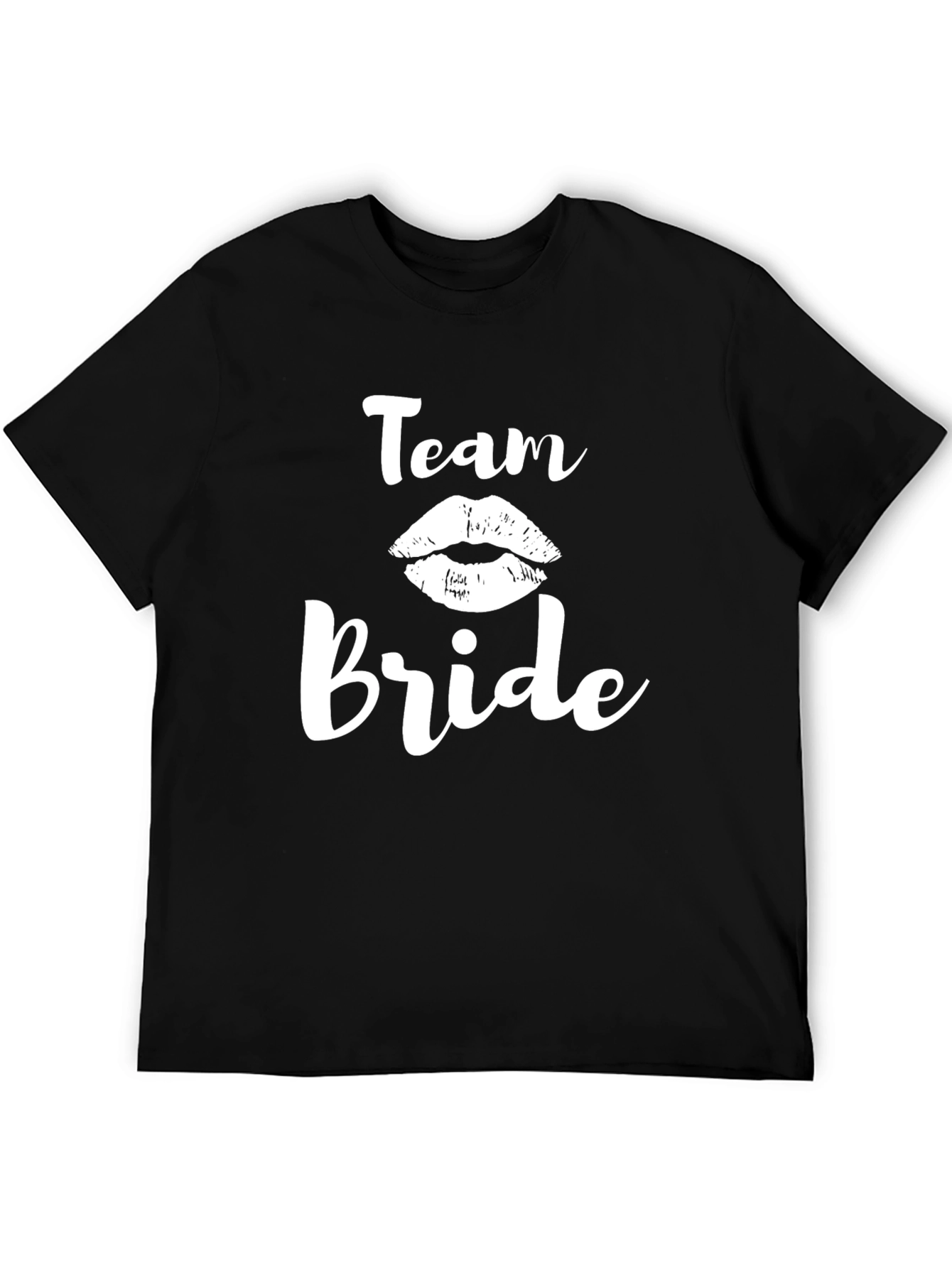 Team Bride T-Shirt - Black Bridal Party Tee