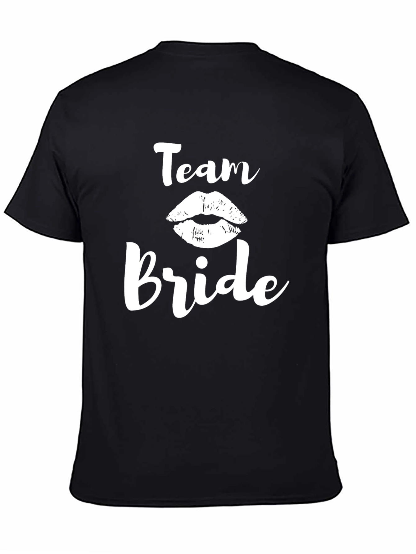 Team Bride T-Shirt - Black Bridal Party Tee