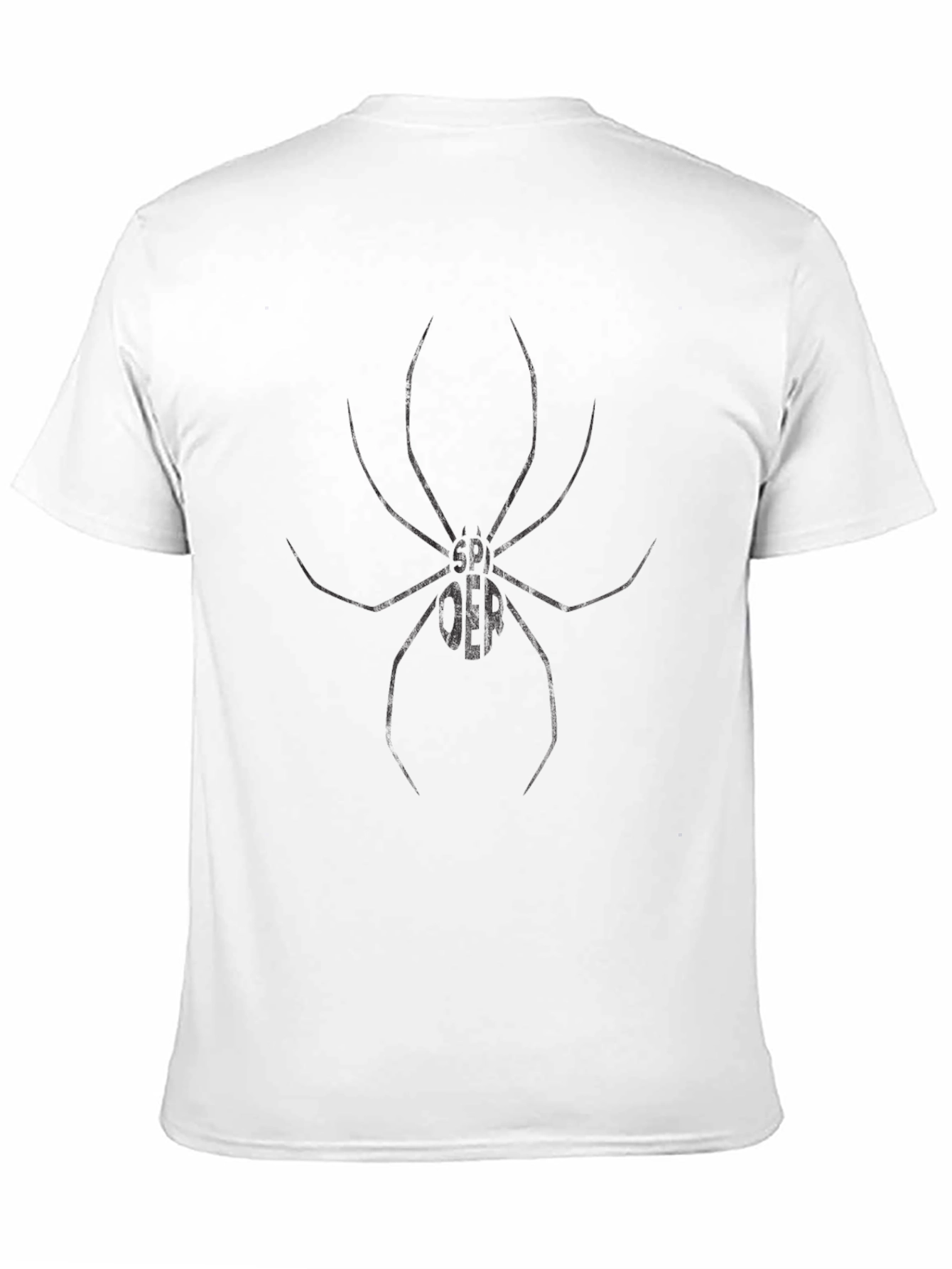 Black Spider Graphic Tee - Casual Mens T-Shirt
