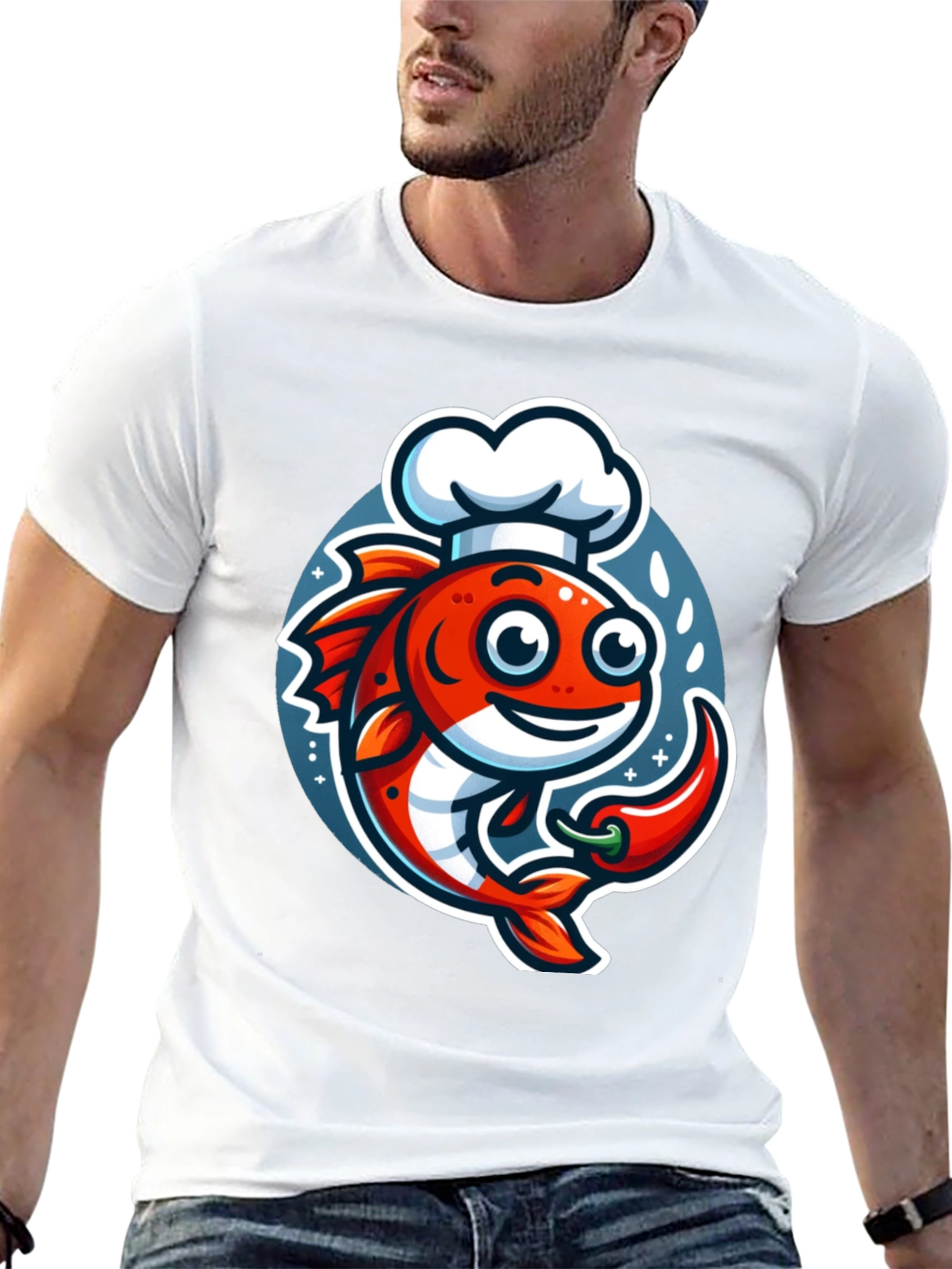 Chef Fish Graphic T-Shirt