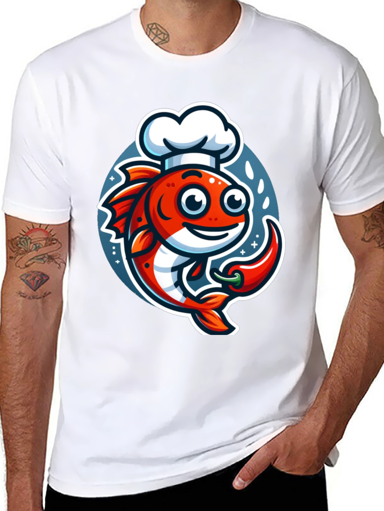 Chef Fish Graphic T-Shirt