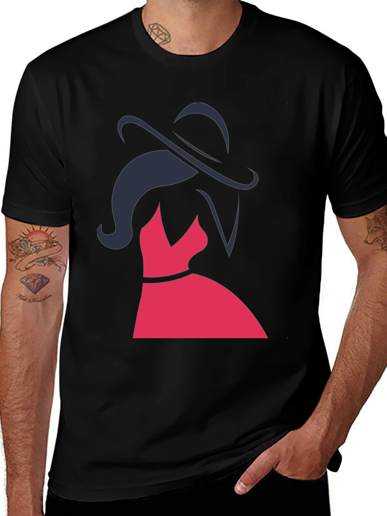 Elegant Woman Graphic Tee - Stylish Fashion Top