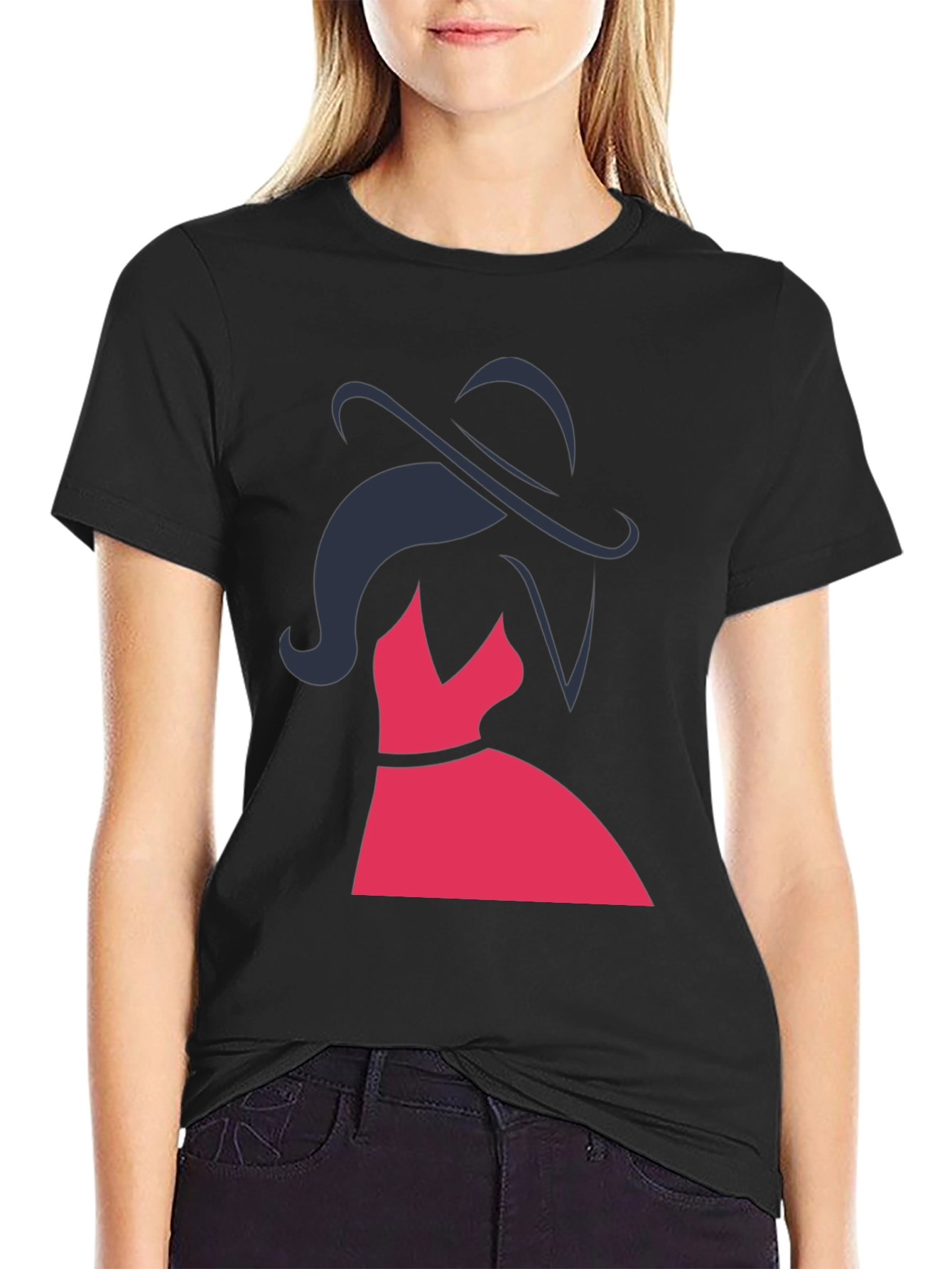 Elegant Woman Graphic Tee - Stylish Fashion Top