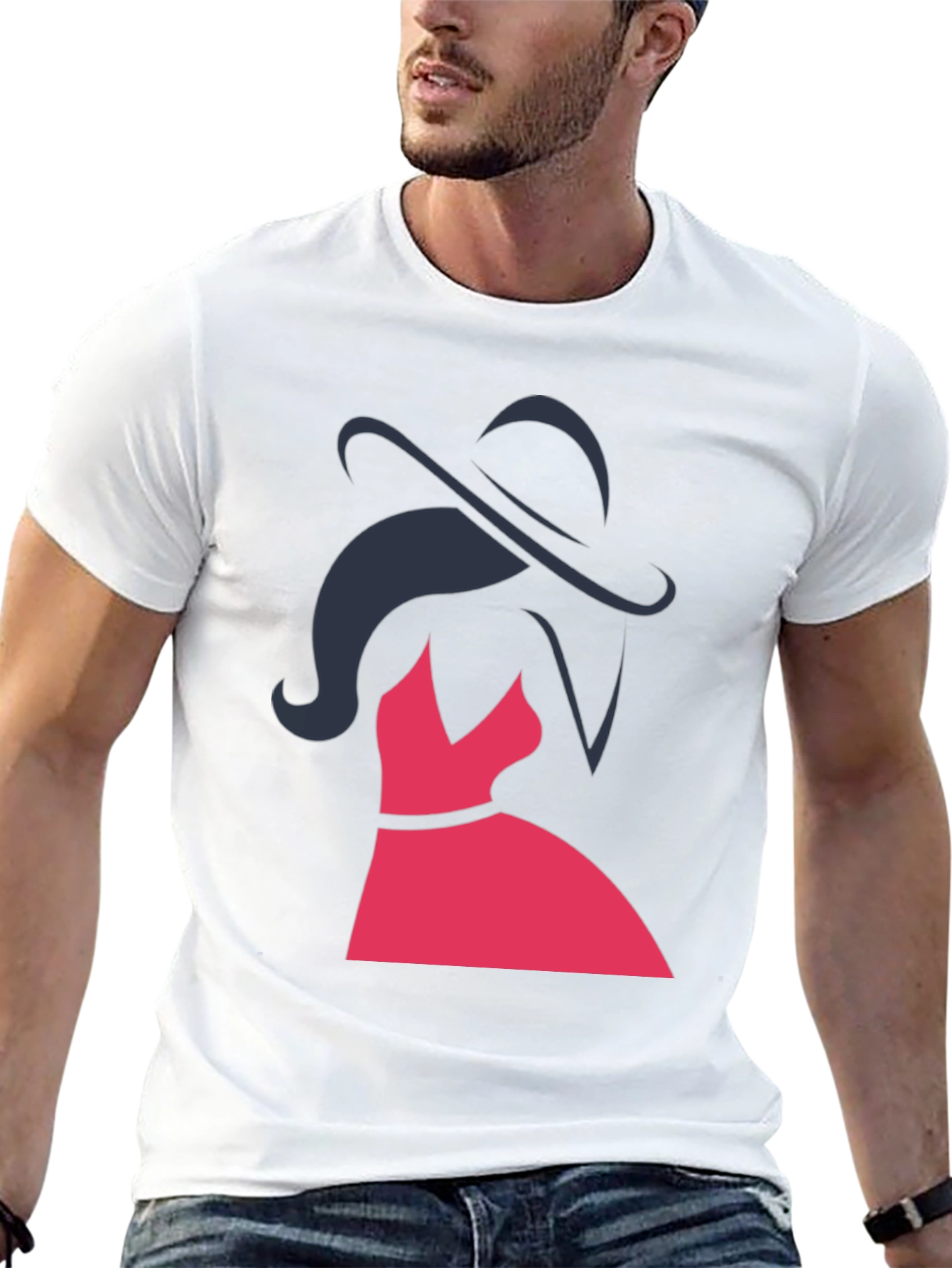 Elegant Woman Graphic Tee - Stylish Fashion Top