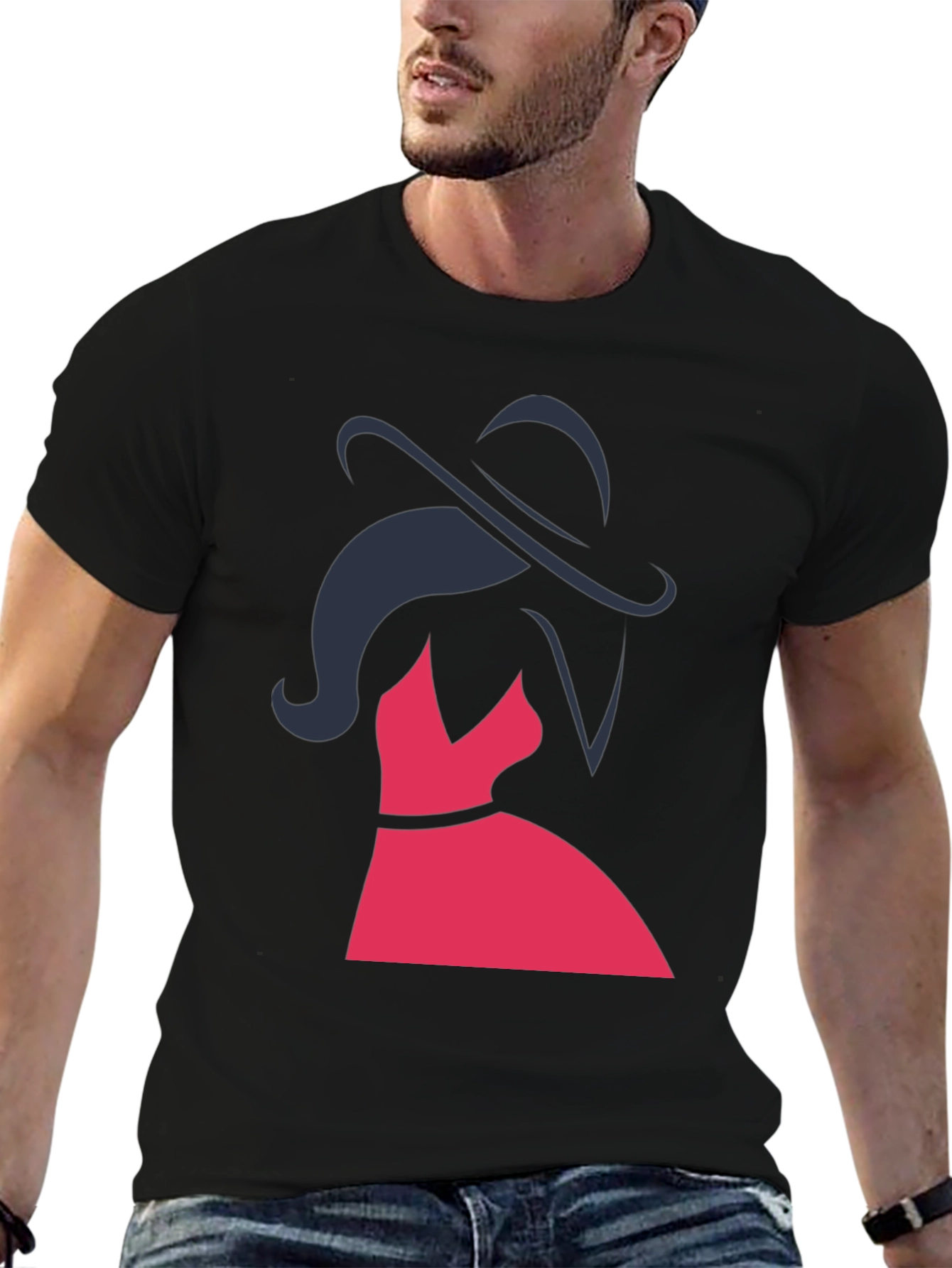 Elegant Woman Graphic Tee - Stylish Fashion Top
