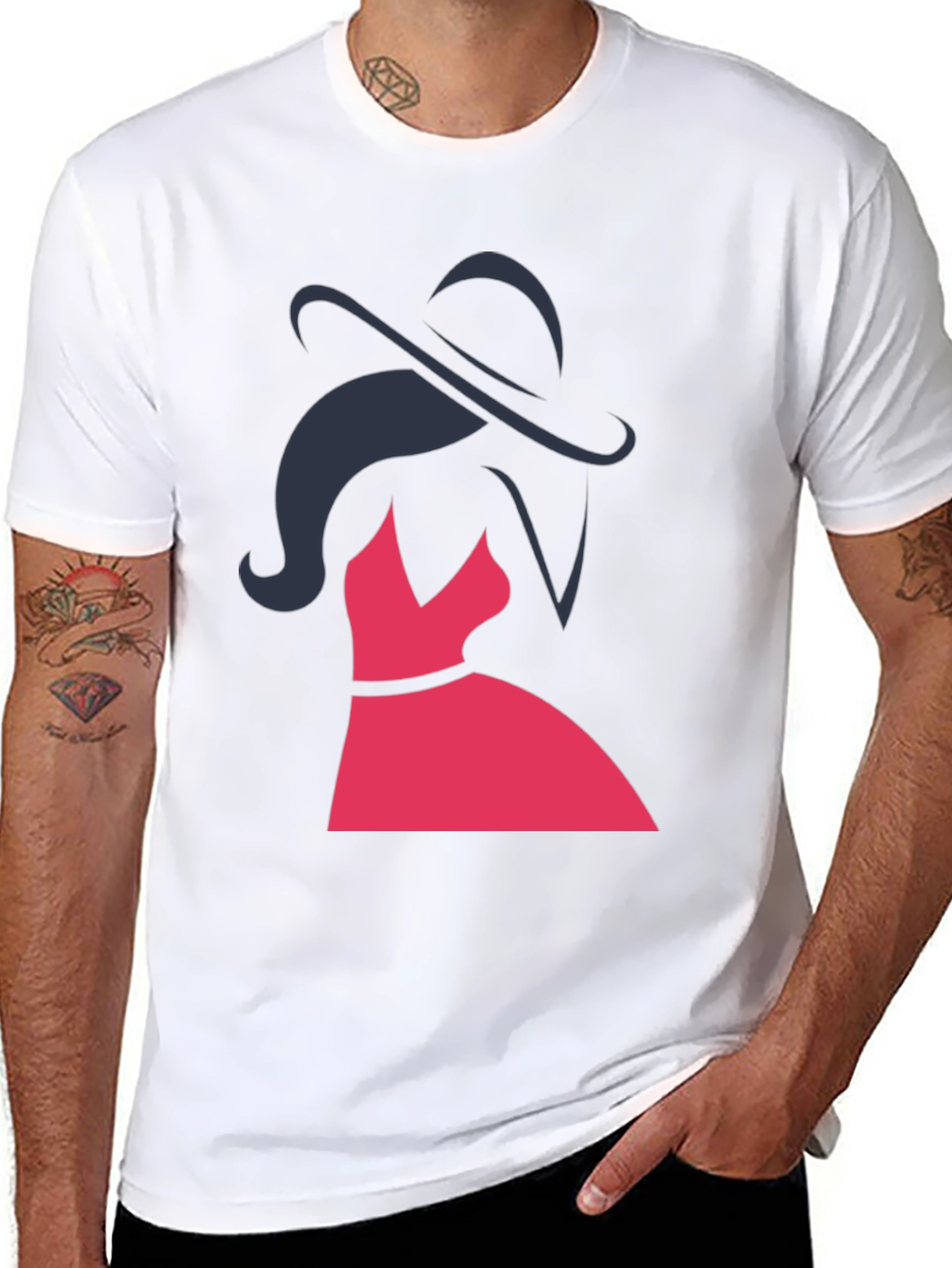 Elegant Woman Graphic Tee - Stylish Fashion Top