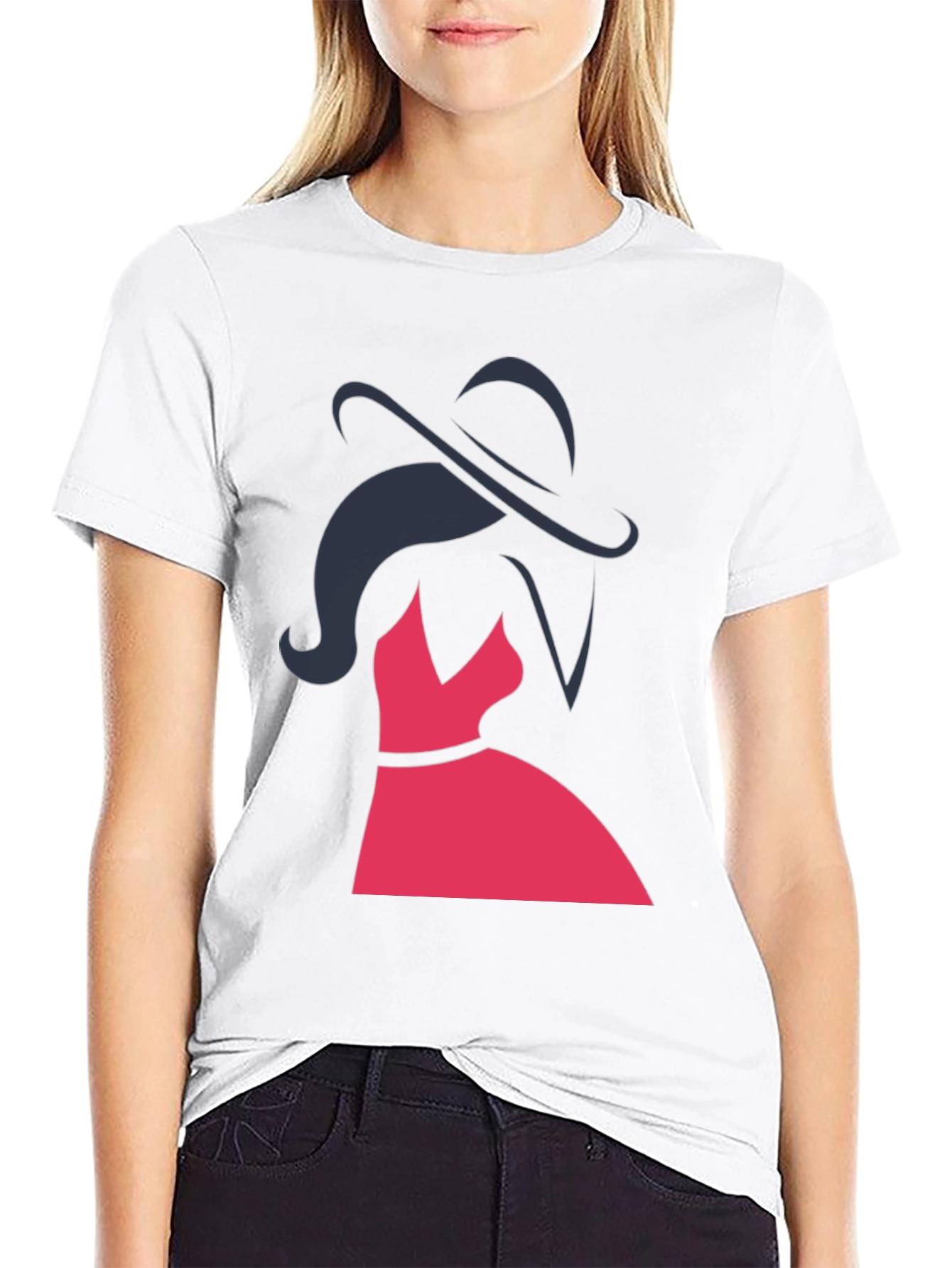 Elegant Woman Graphic Tee - Stylish Fashion Top