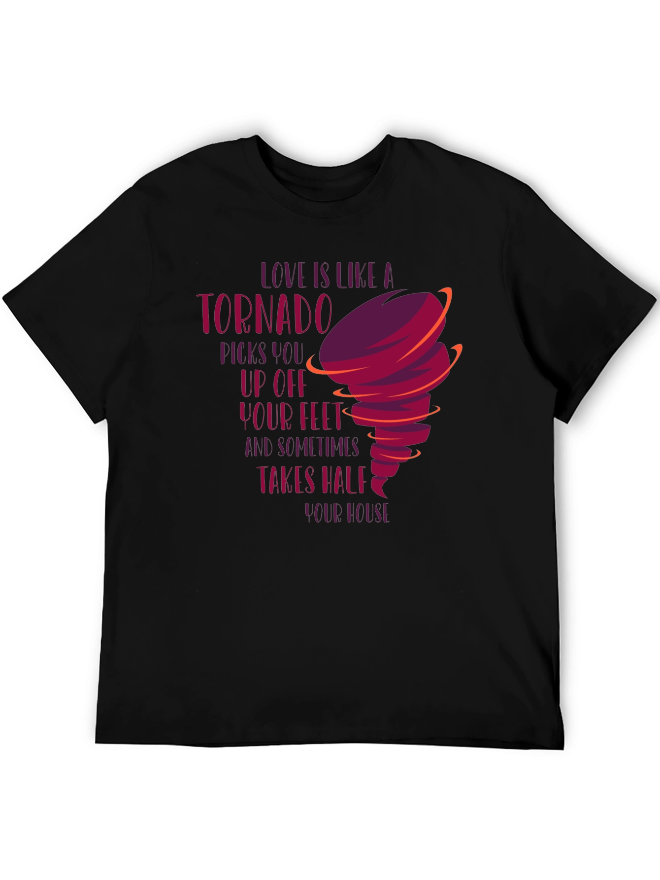 Tornado Love Graphic Tee - Unique Design