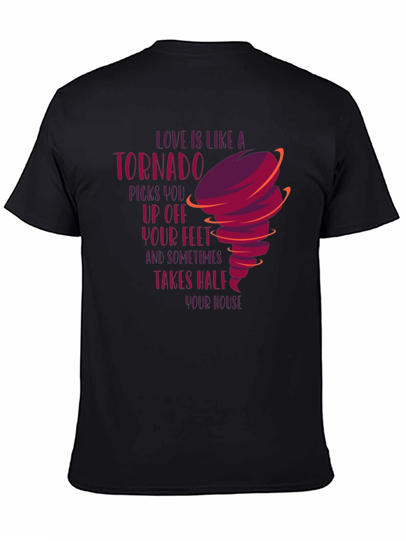 Tornado Love Graphic Tee - Unique Design