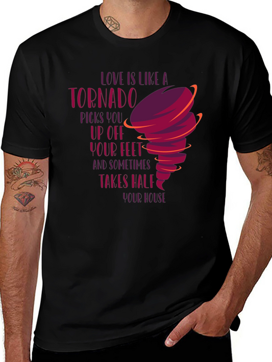 Tornado Love Graphic Tee - Unique Design