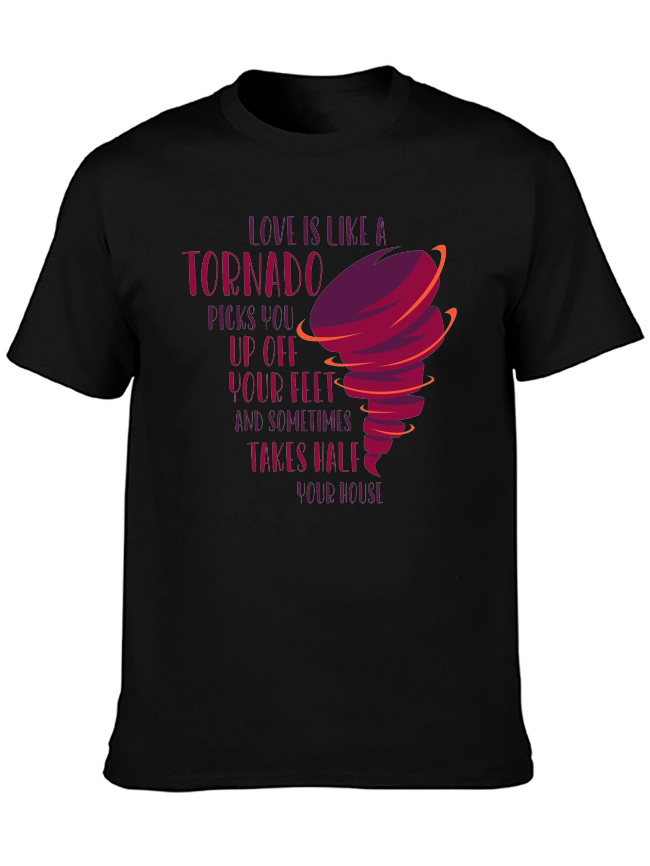 Tornado Love Graphic Tee - Unique Design