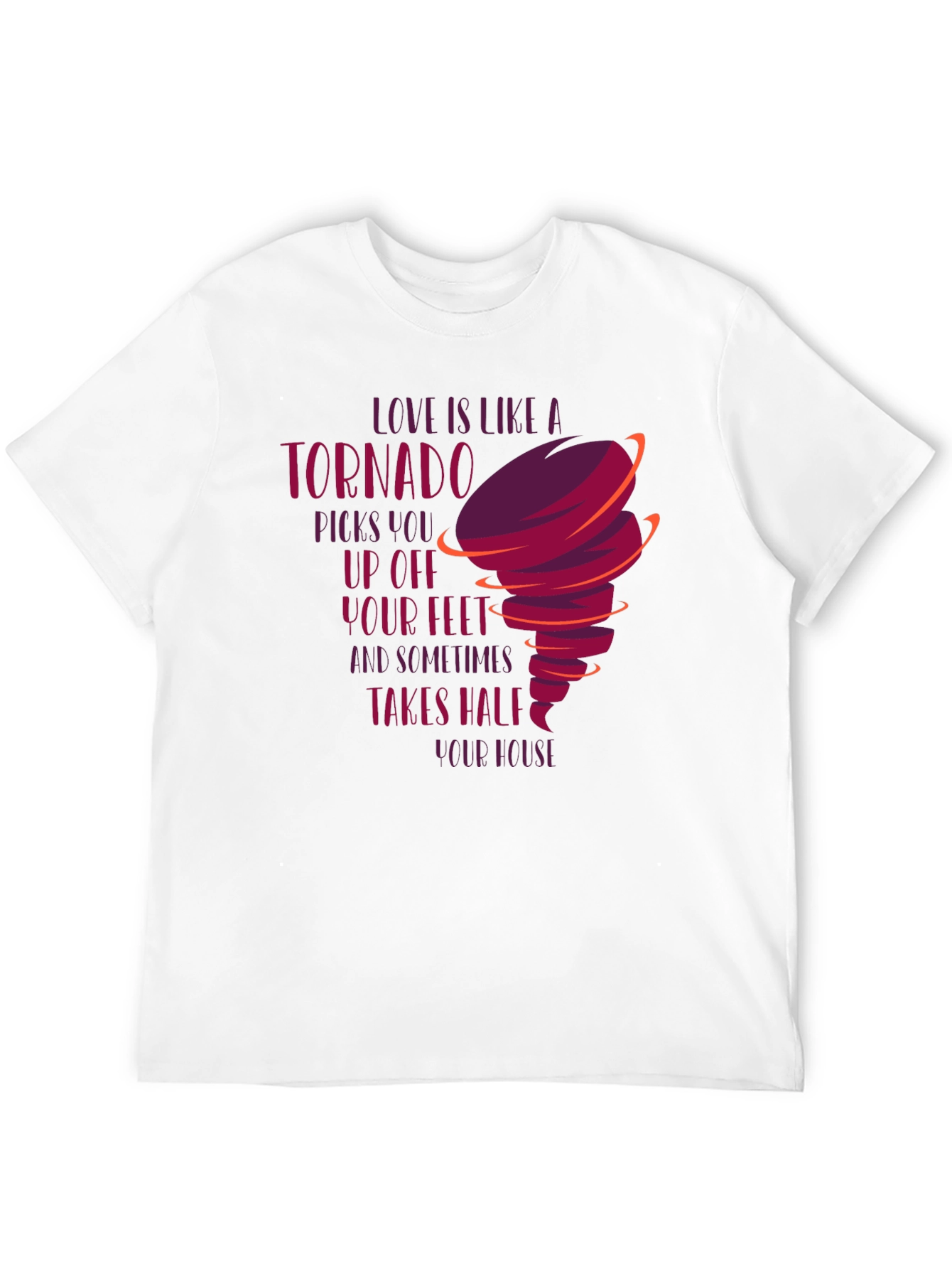 Tornado Love Graphic Tee - Unique Design