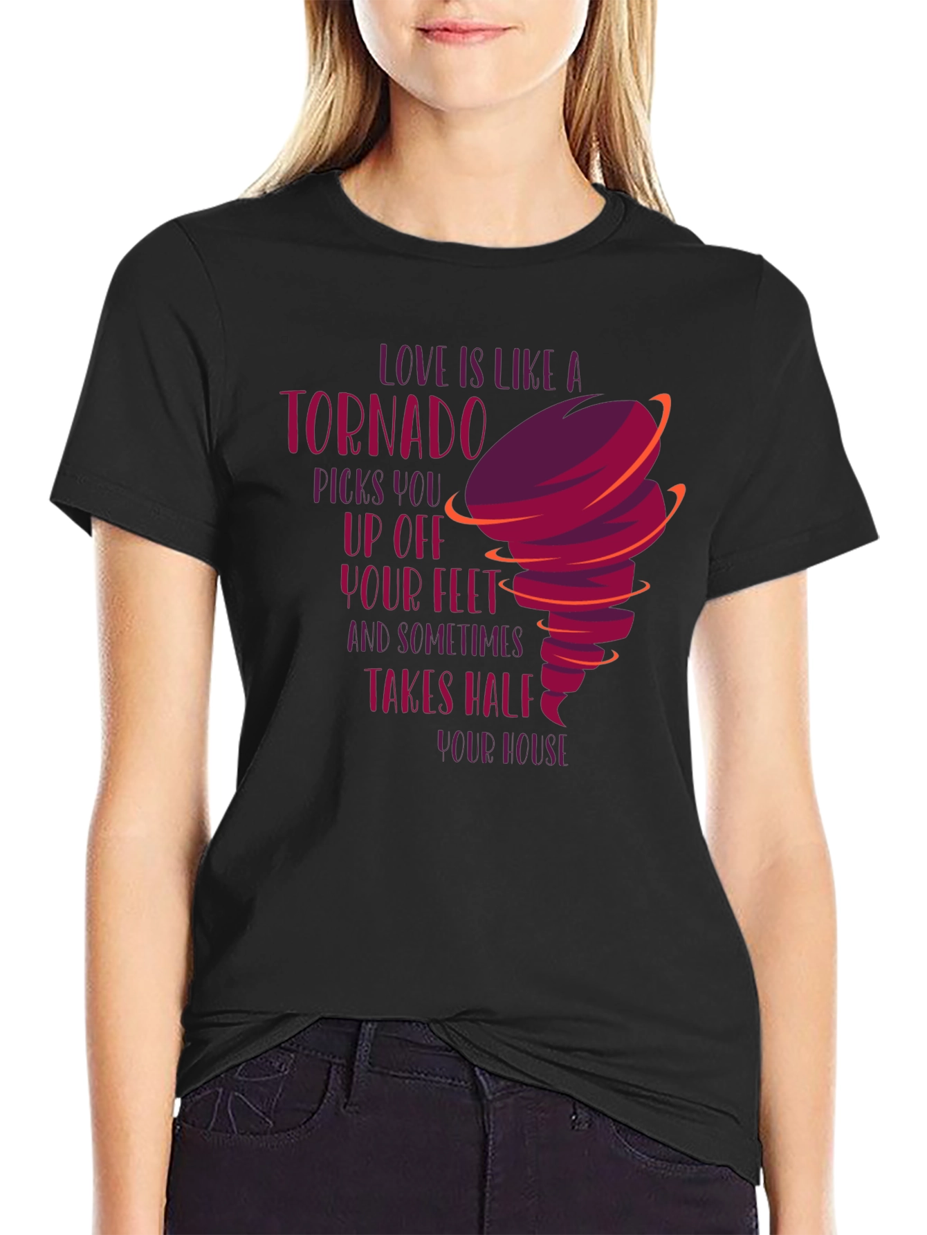 Tornado Love Graphic Tee - Unique Design