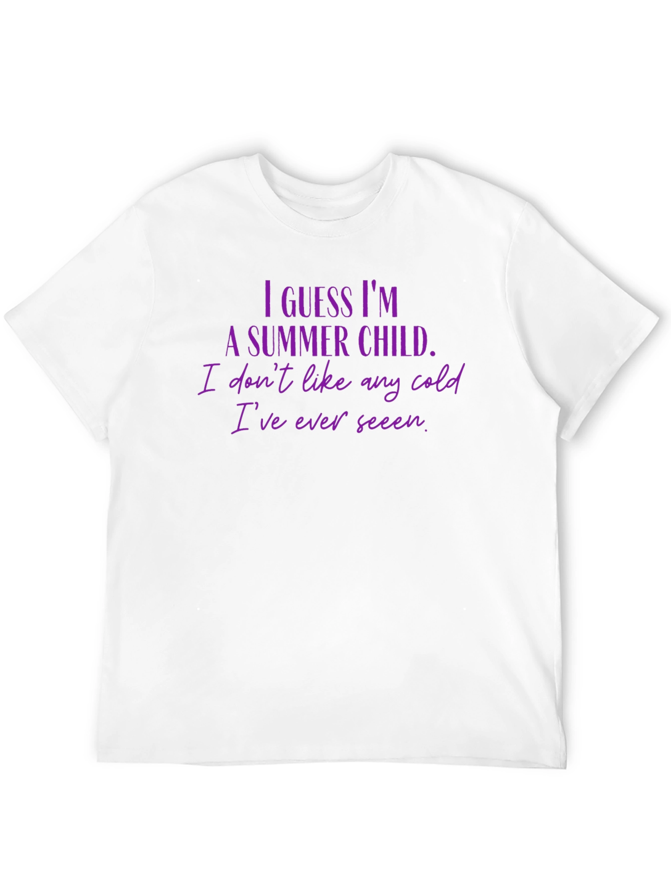 Summer Child Graphic Tee - Black Crew Neck T-Shirt