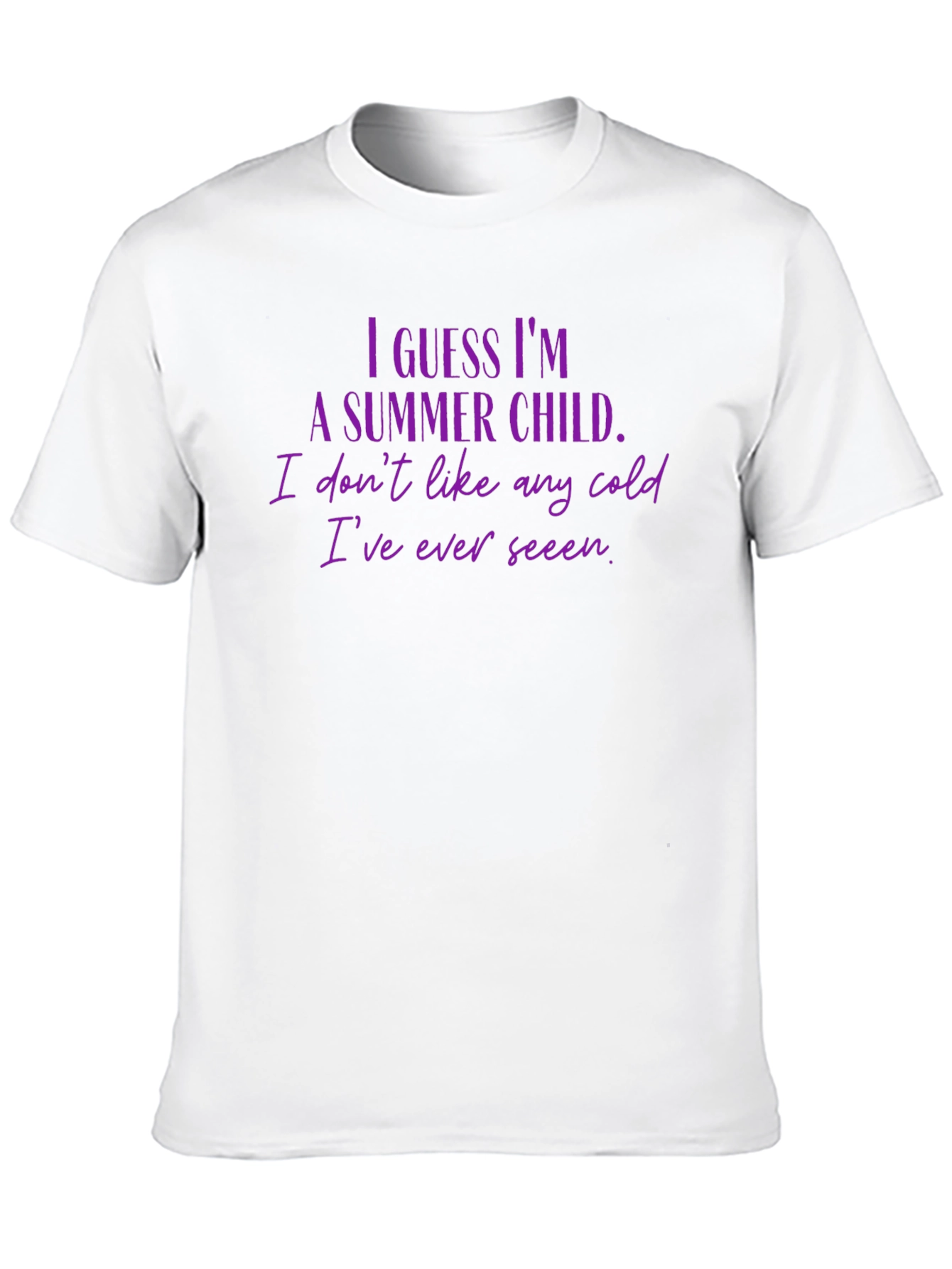 Summer Child Graphic Tee - Black Crew Neck T-Shirt