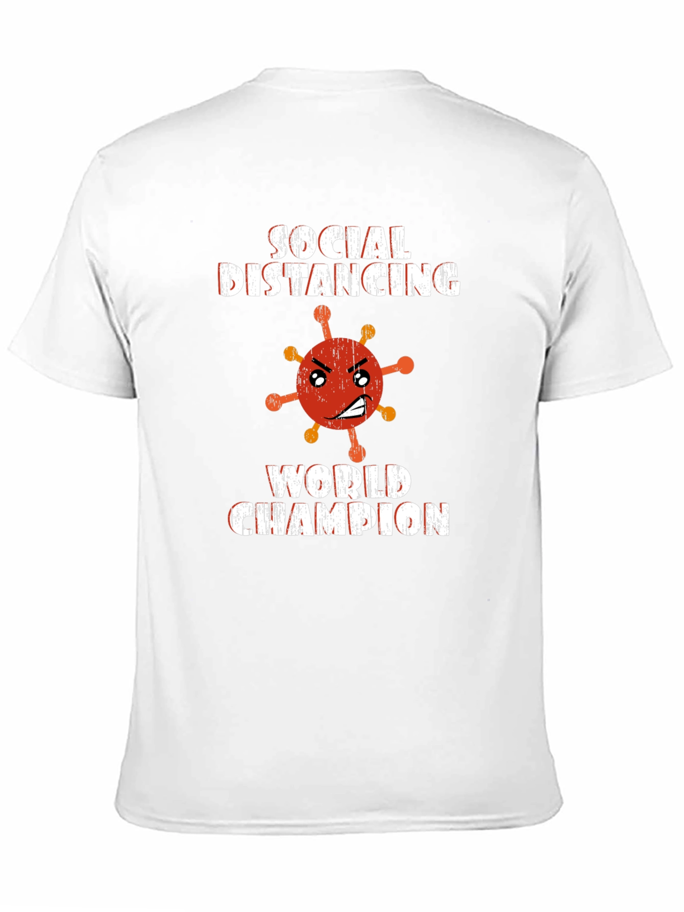 Social Distancing World Champion Black Graphic Tee