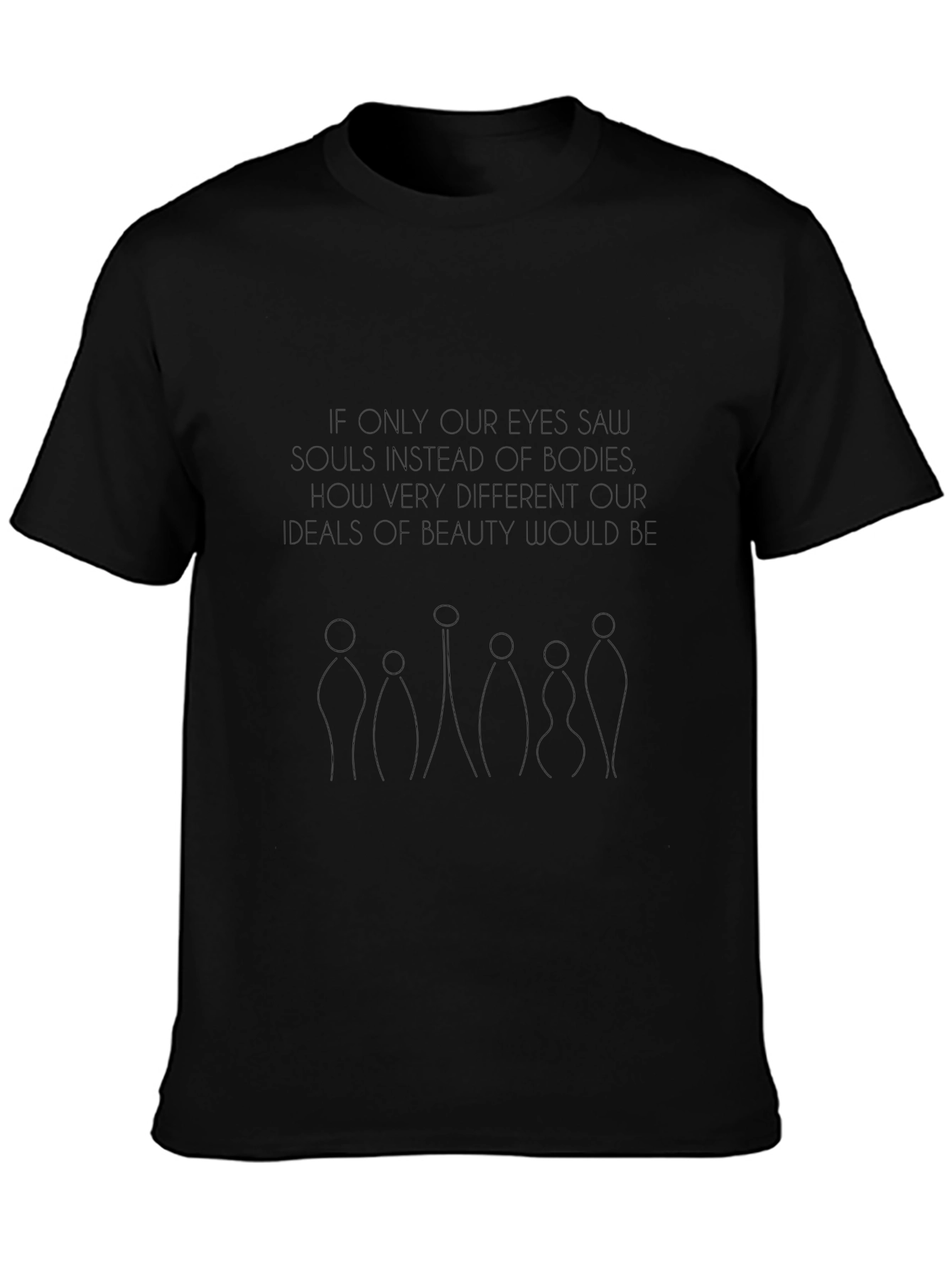 Soulful Body Image Graphic Tee - Unisex Black Shirt