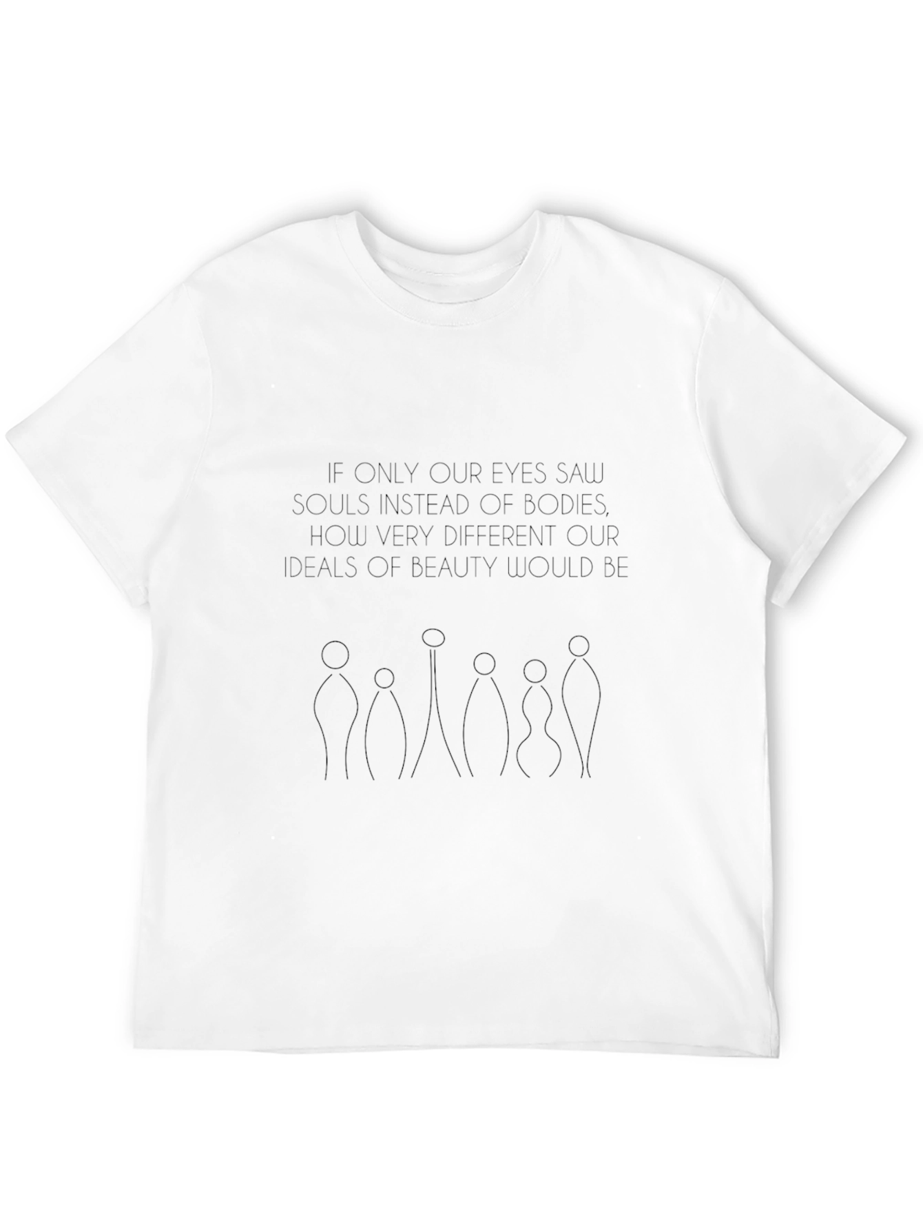Soulful Body Image Graphic Tee - Unisex Black Shirt
