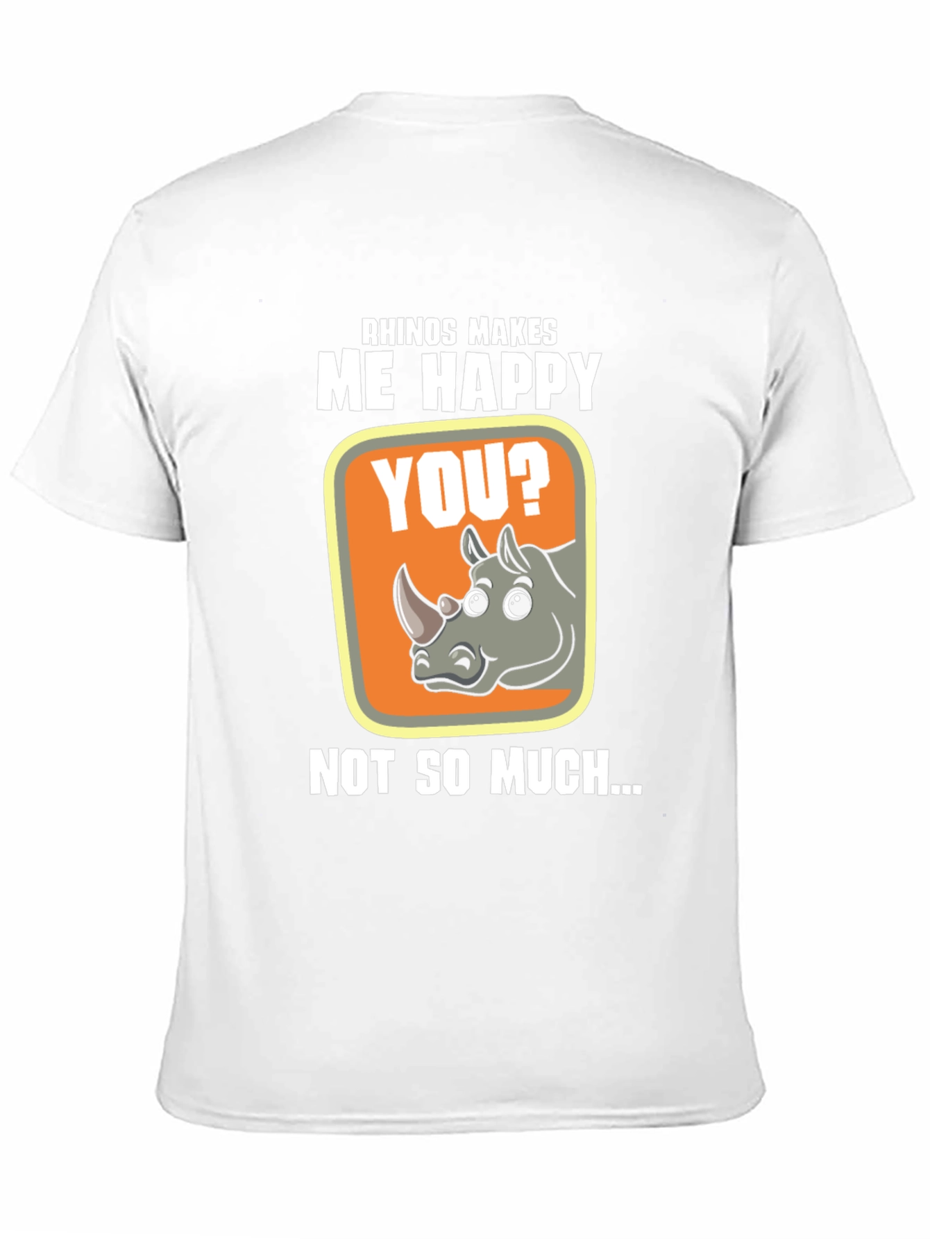 Rhino Makes Me Happy Graphic T-Shirt